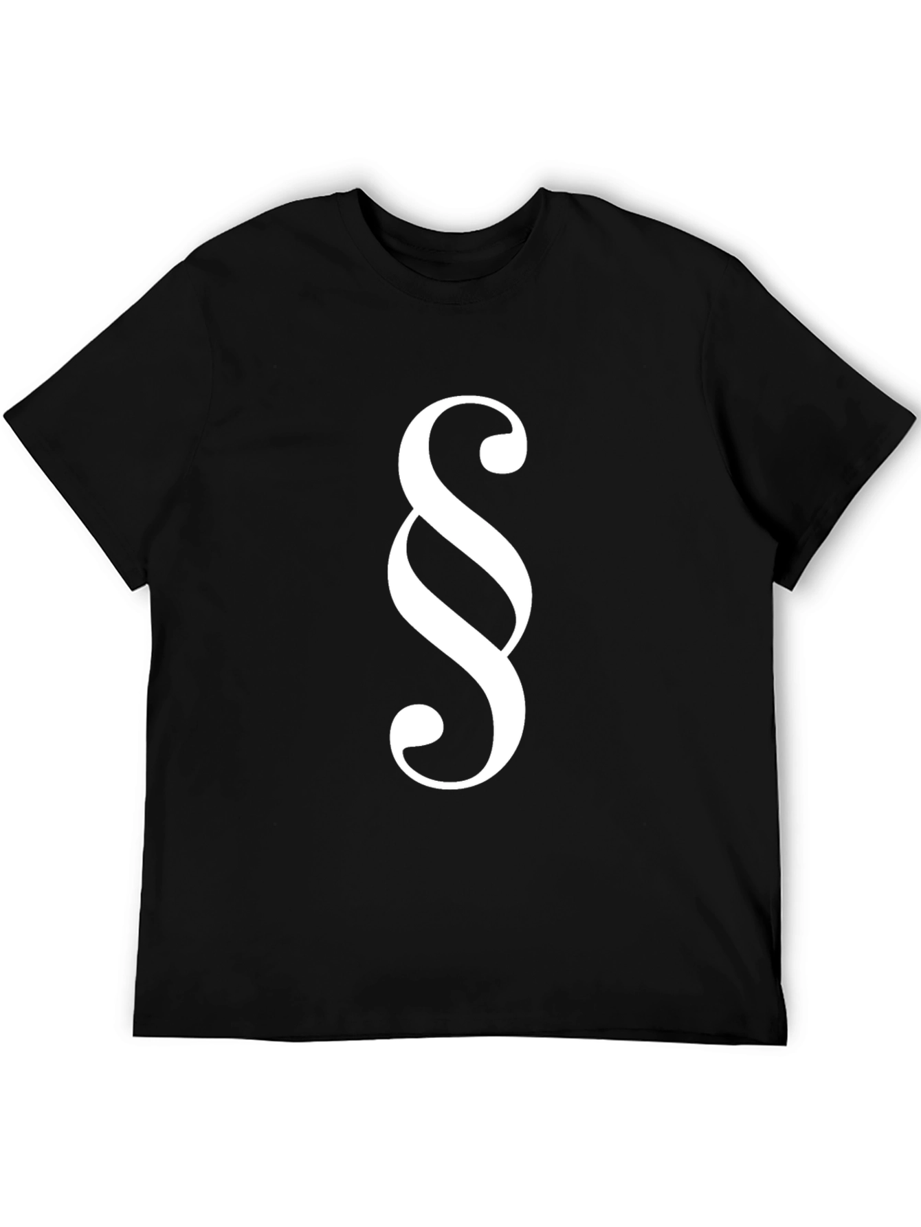 Paragraph Symbol Black T-Shirt