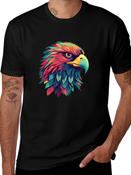 Bold Eagle Graphic Tee - Unique Colorful Design