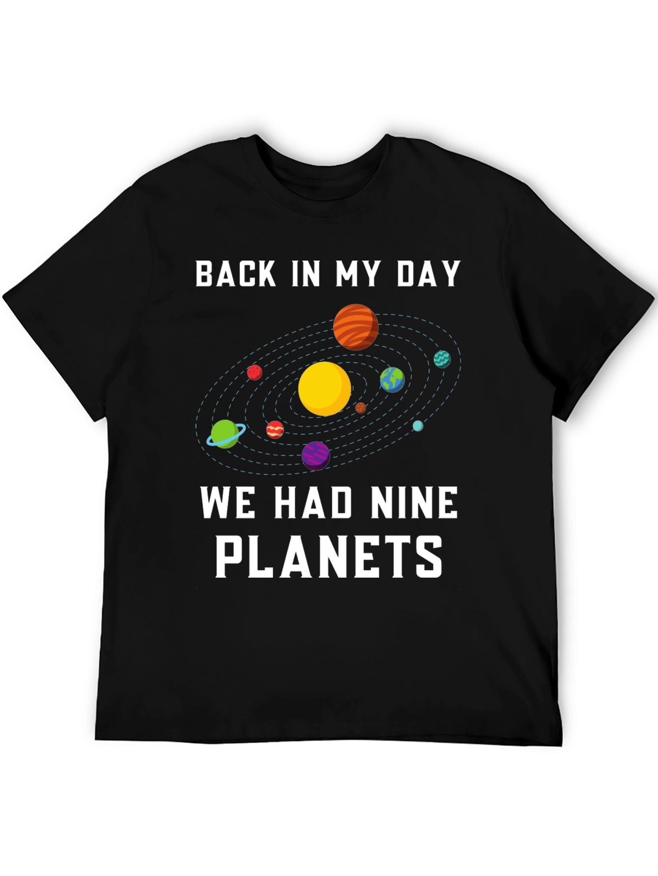 Nine Planets Retro Graphic T-Shirt
