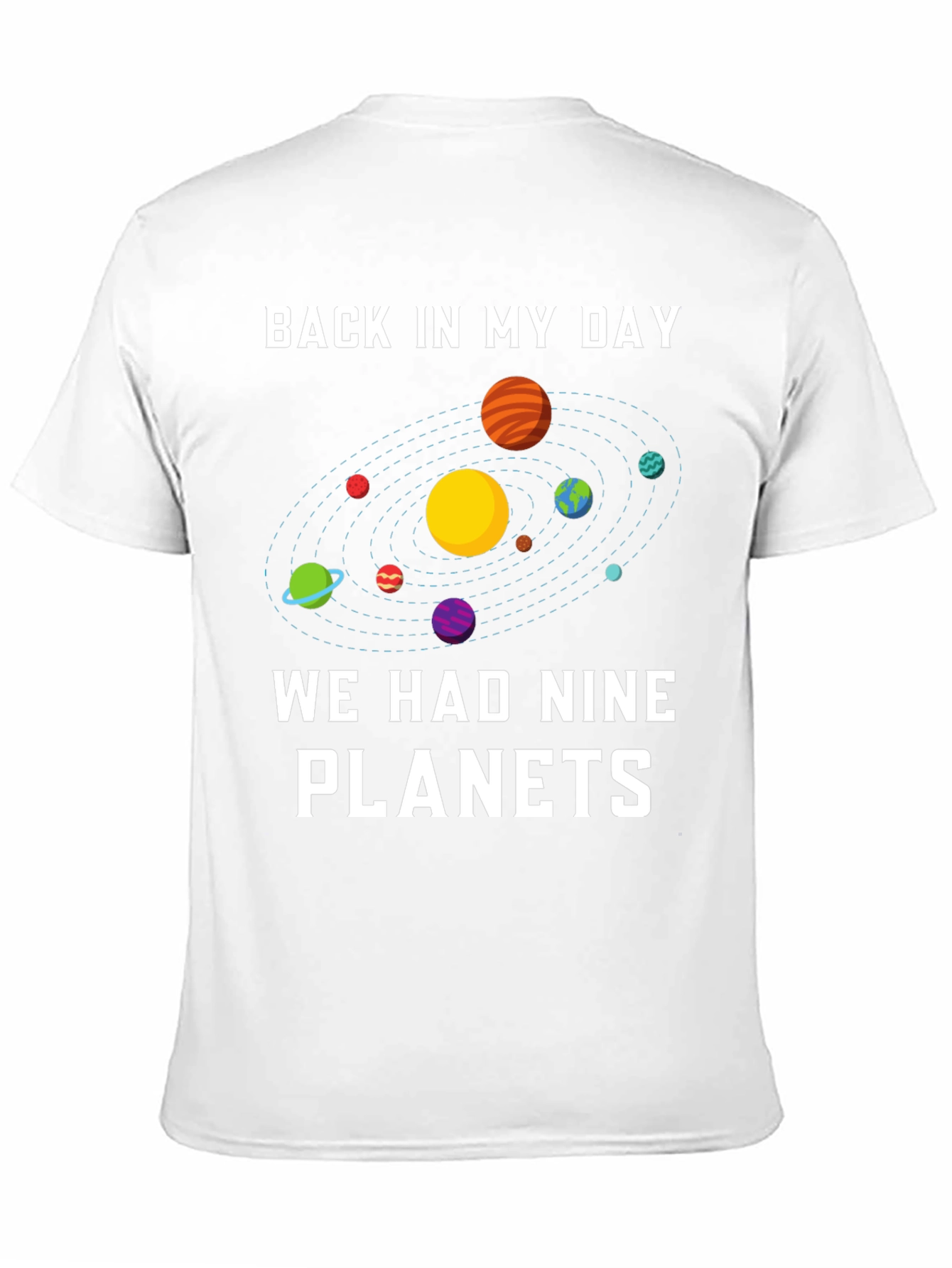 Nine Planets Retro Graphic T-Shirt