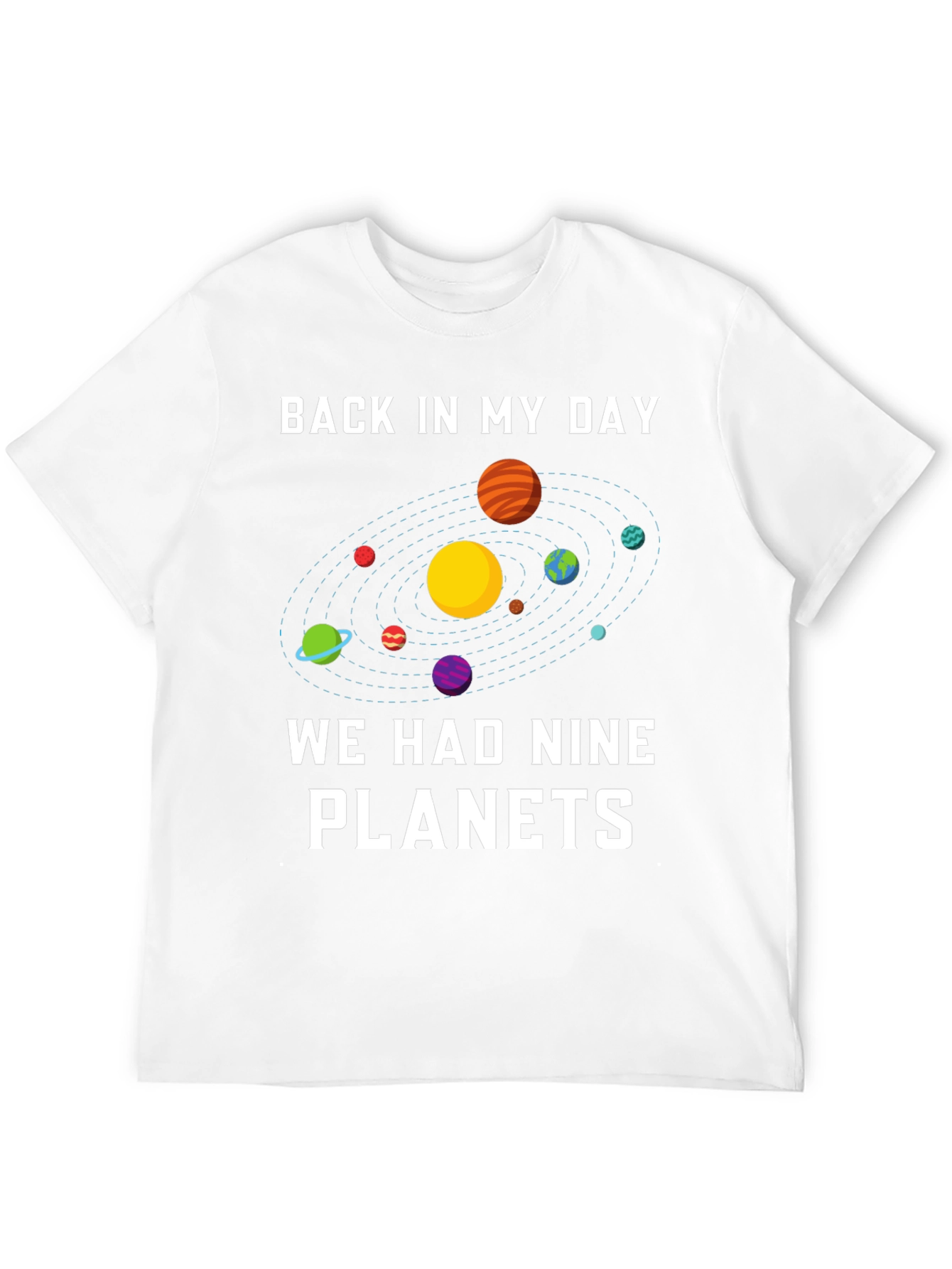 Nine Planets Retro Graphic T-Shirt