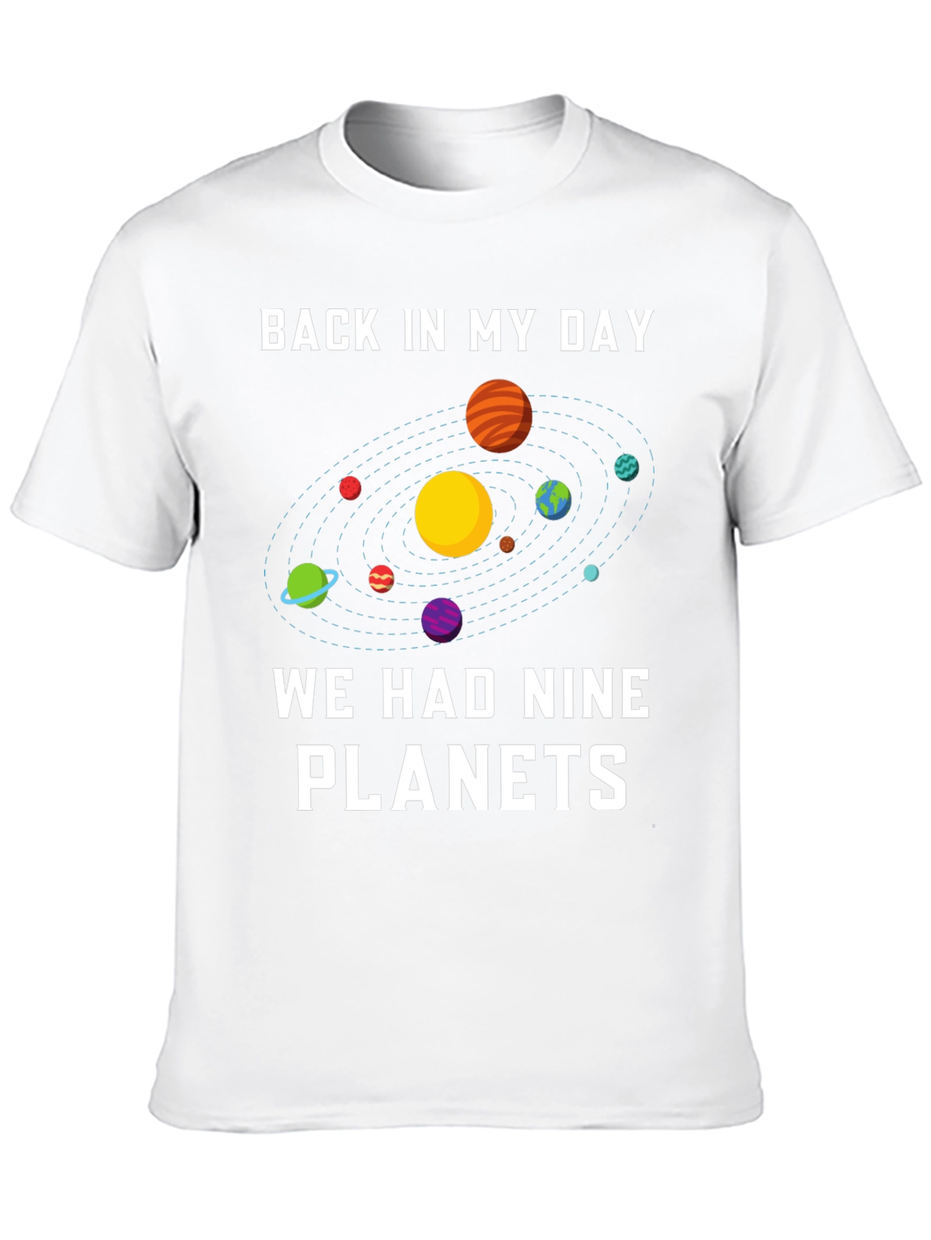 Nine Planets Retro Graphic T-Shirt