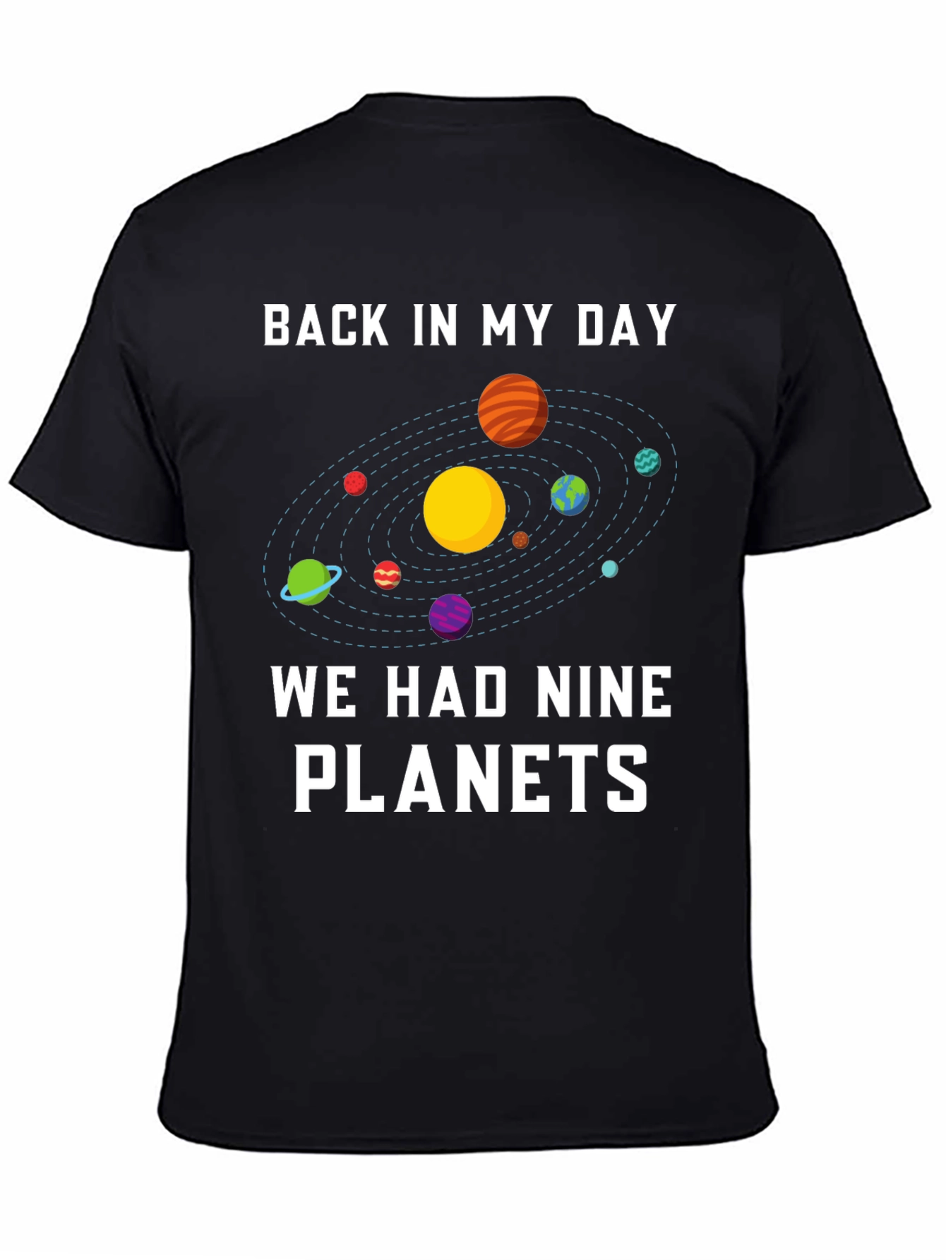 Nine Planets Retro Graphic T-Shirt