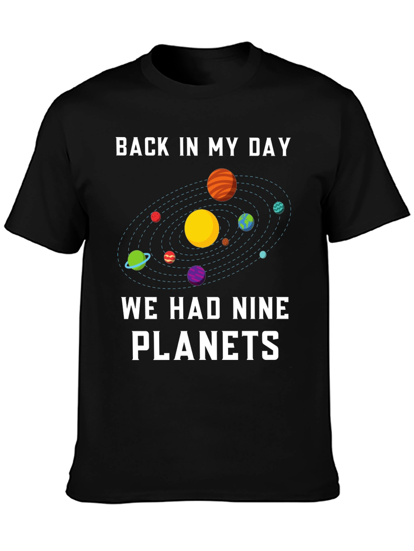 Nine Planets Retro Graphic T-Shirt
