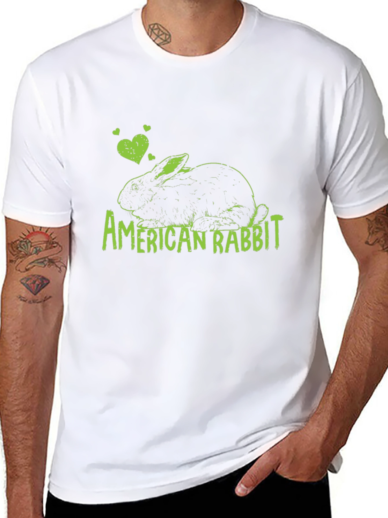 American Rabbit Graphic T-Shirt