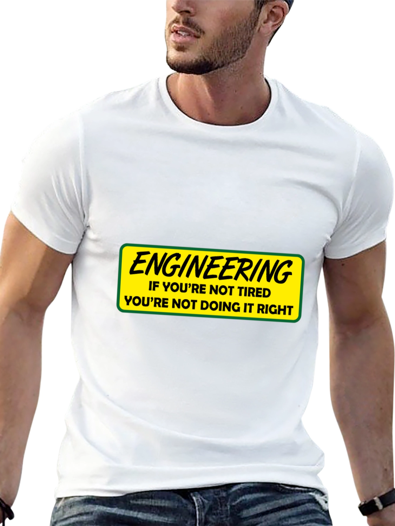Engineering Tired T-Shirt: Funny Gift for Engineers