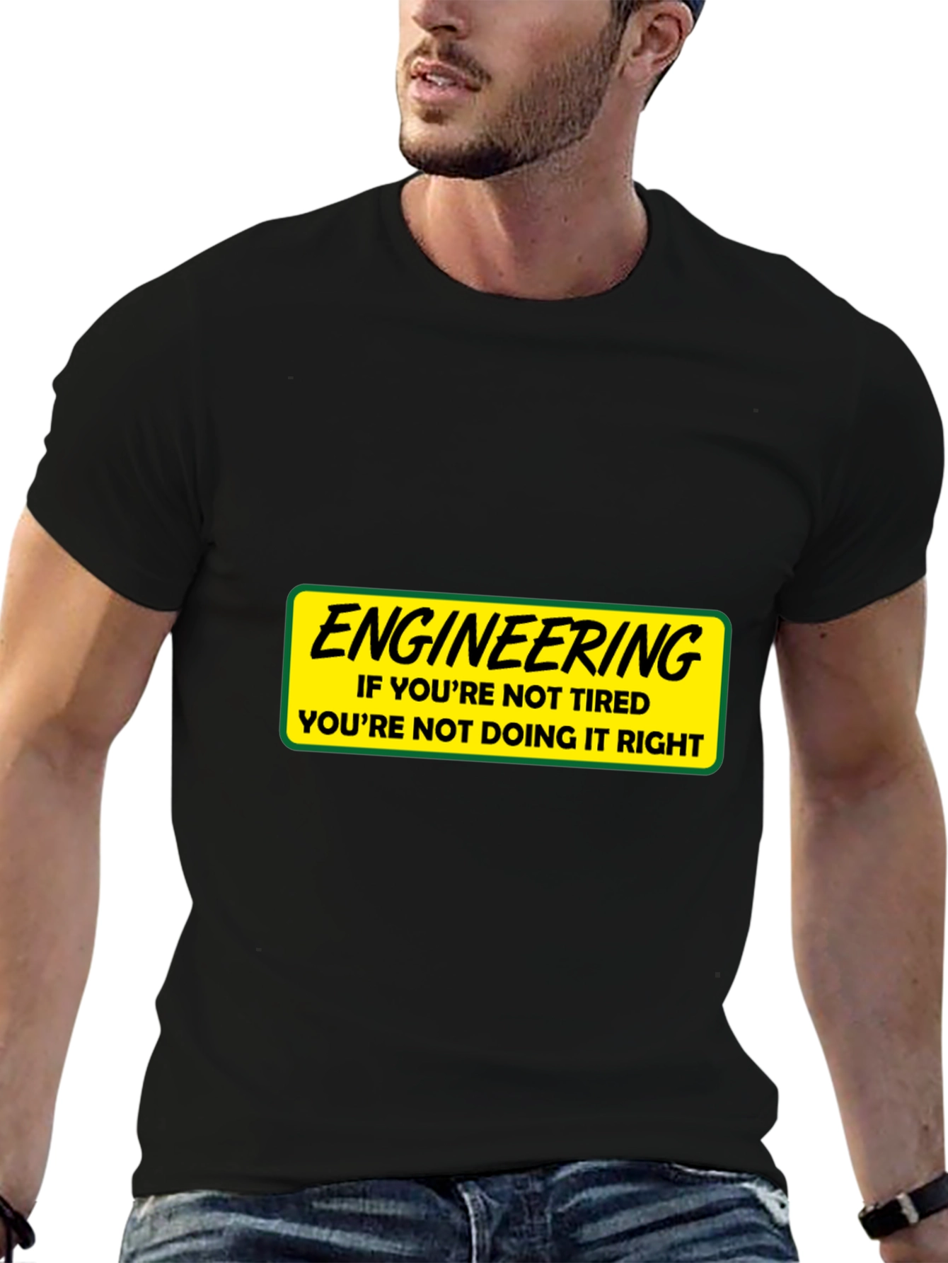 Engineering Tired T-Shirt: Funny Gift for Engineers