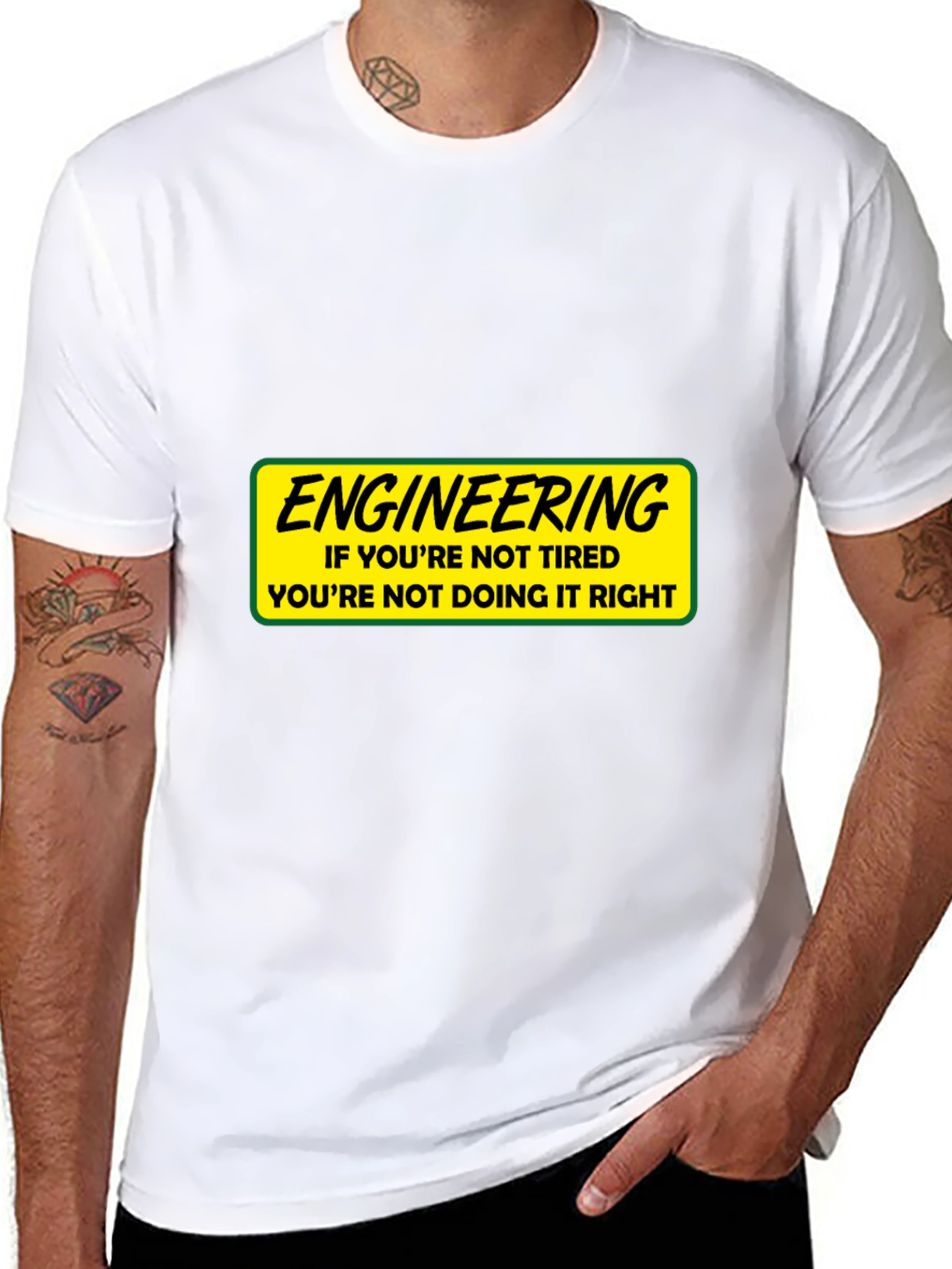 Engineering Tired T-Shirt: Funny Gift for Engineers