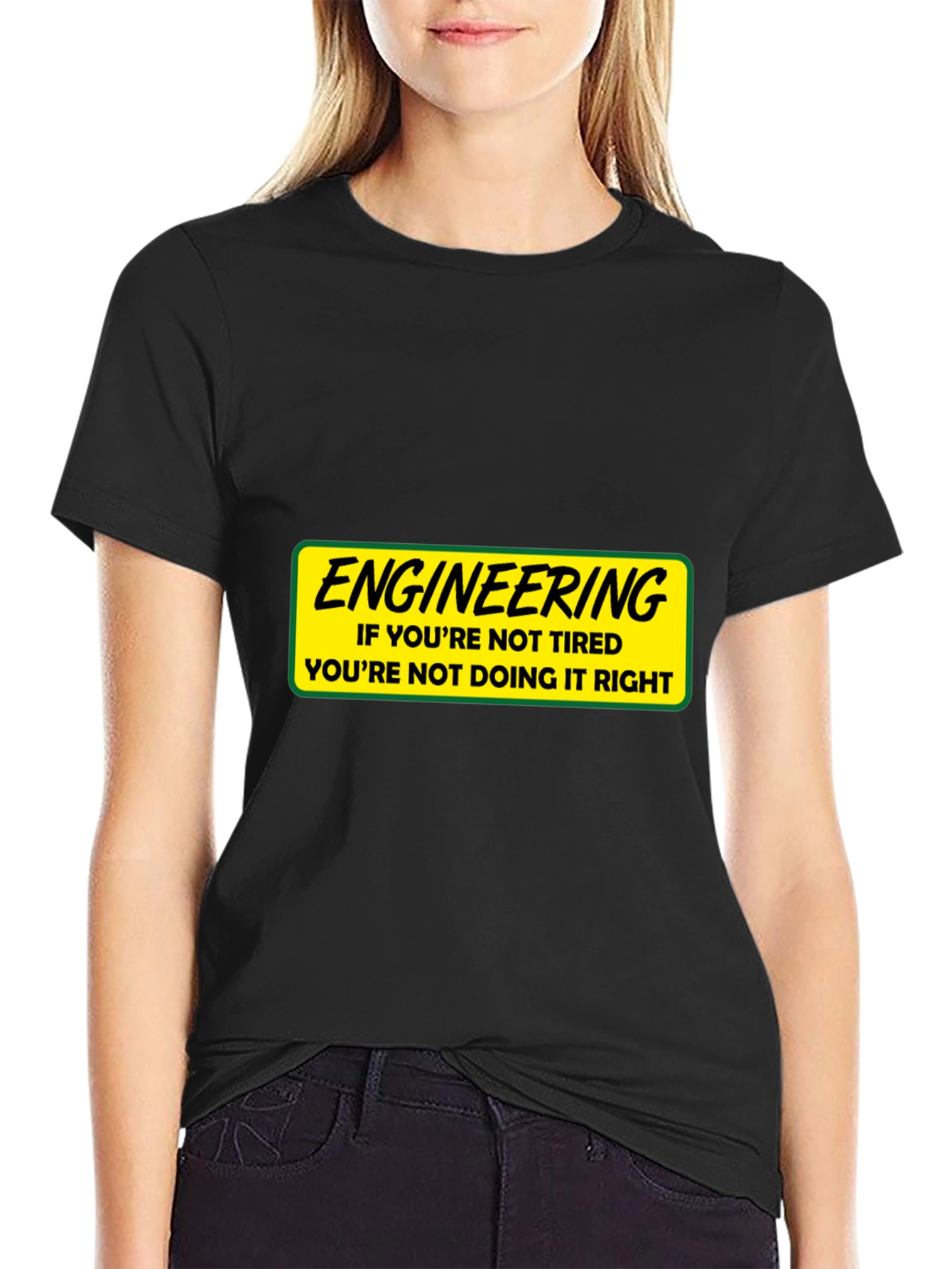 Engineering Tired T-Shirt: Funny Gift for Engineers