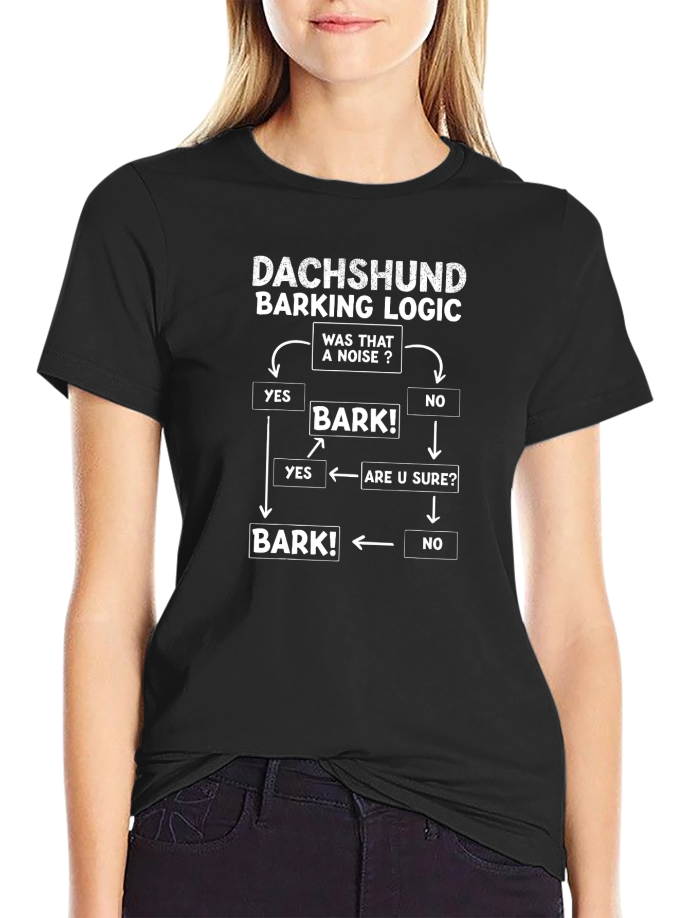 Dachshund Barking Logic T-Shirt - Dog Lover Tee