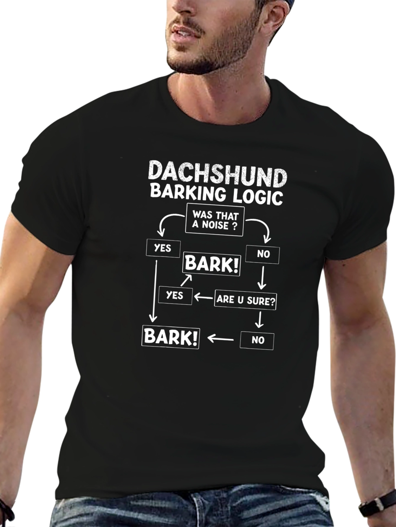 Dachshund Barking Logic T-Shirt - Dog Lover Tee