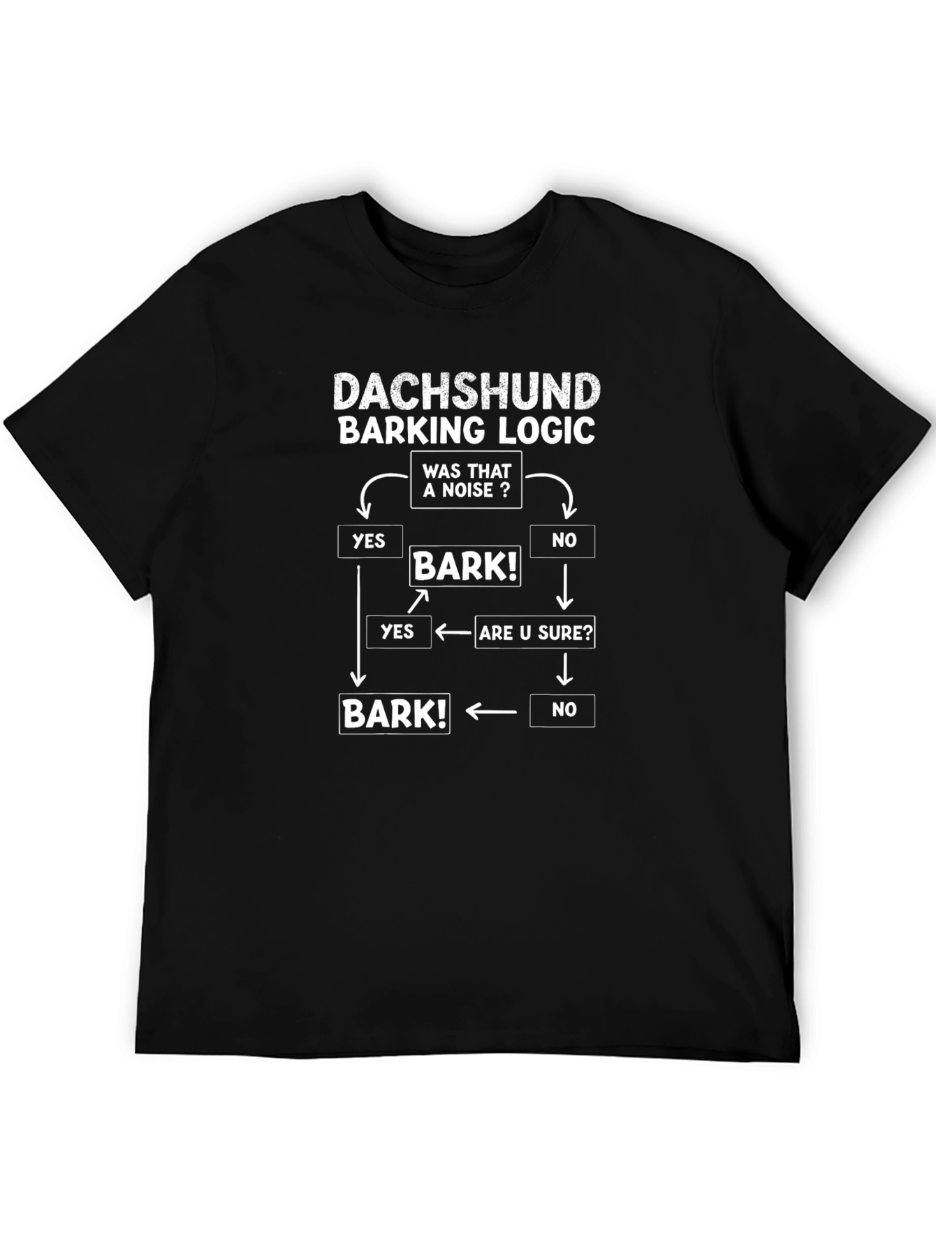 Dachshund Barking Logic T-Shirt - Dog Lover Tee