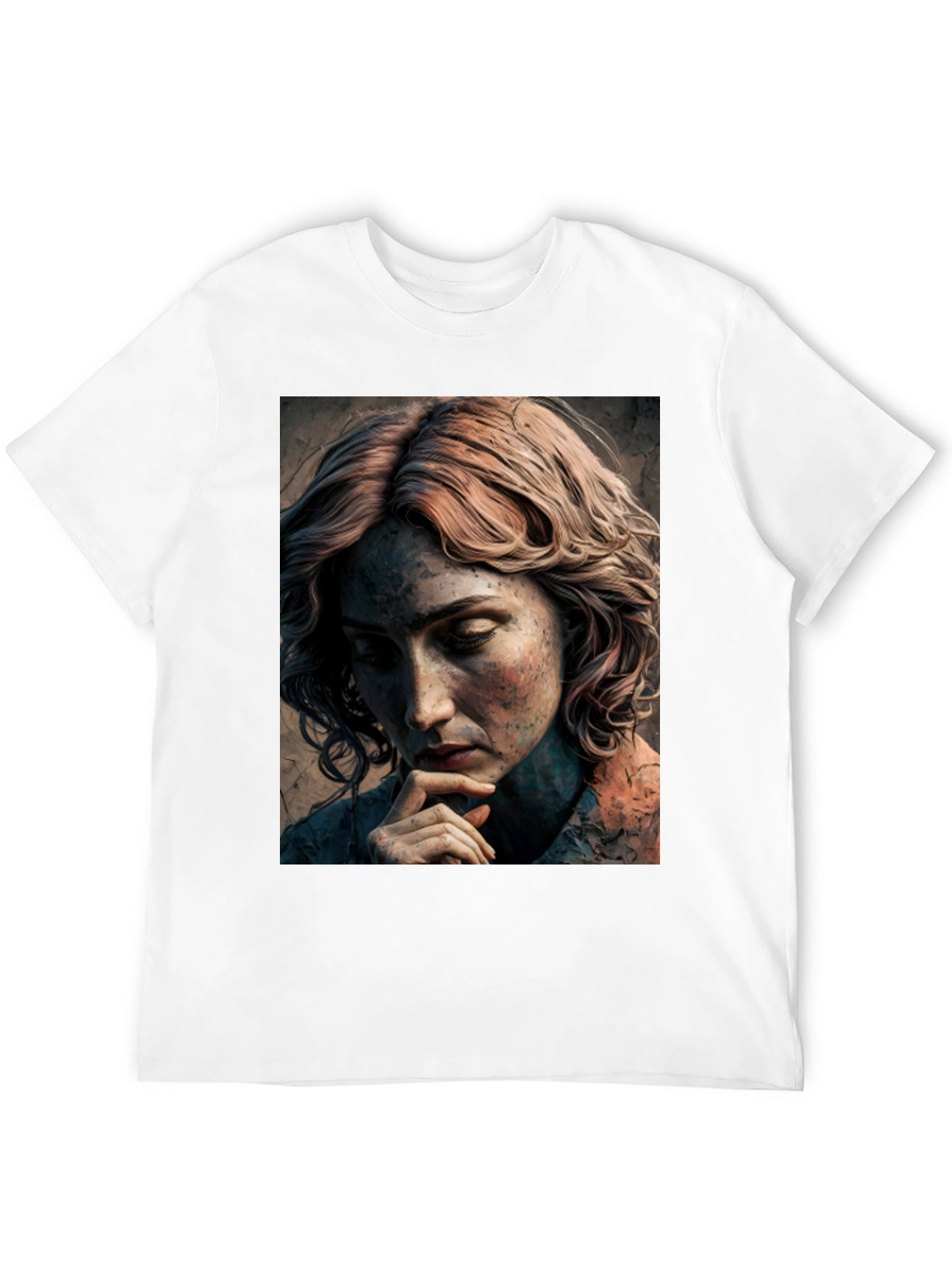 Artistic Portrait Graphic Tee - Unique Design
