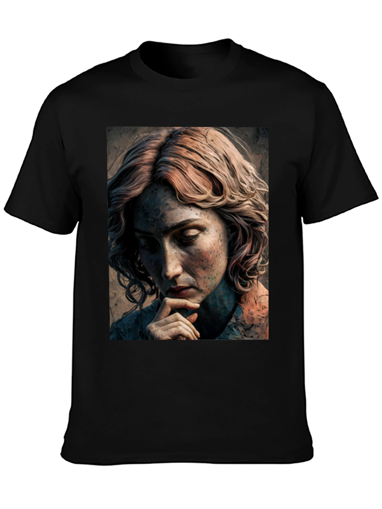 Artistic Portrait Graphic Tee - Unique Design