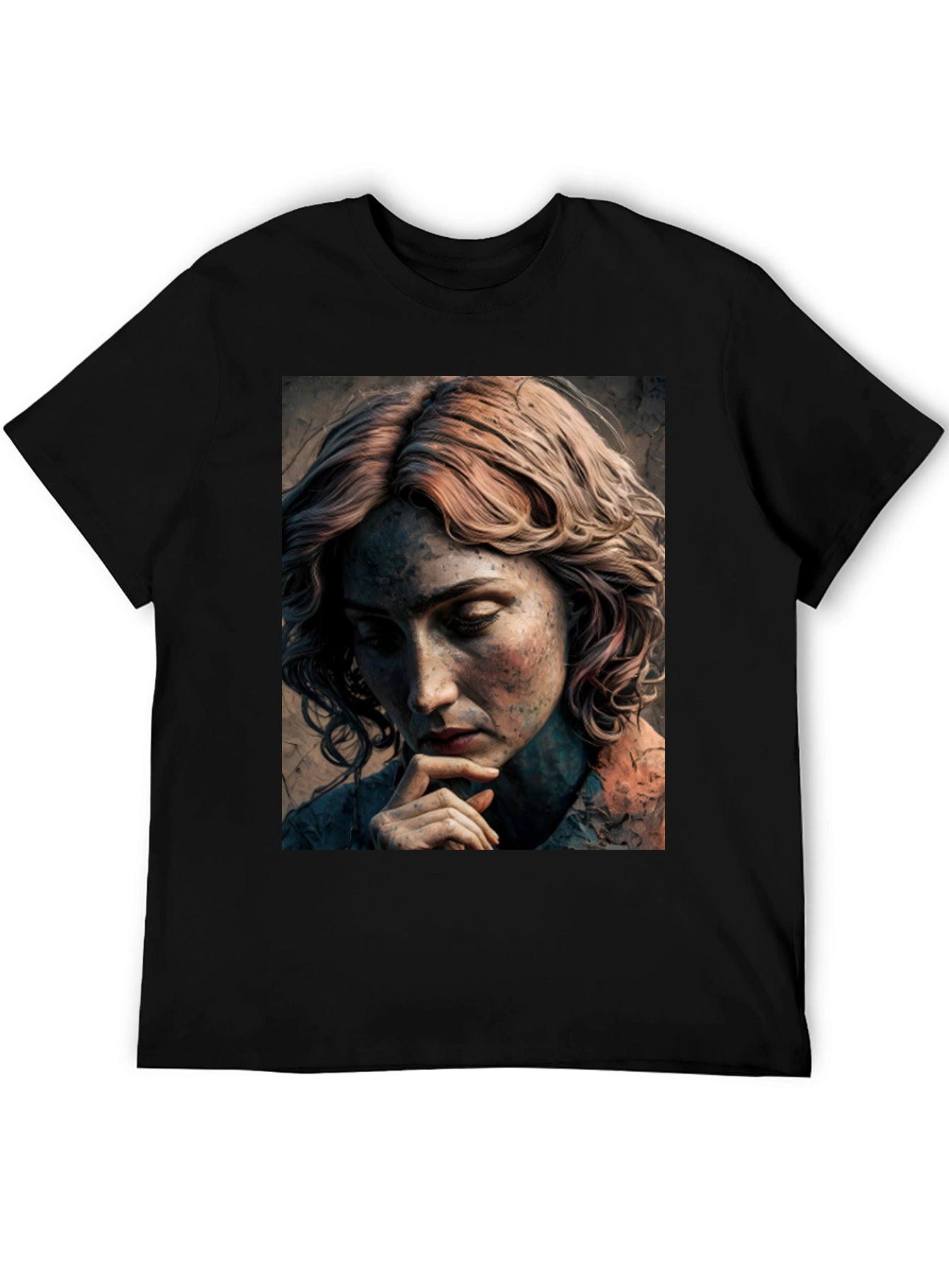 Artistic Portrait Graphic Tee - Unique Design