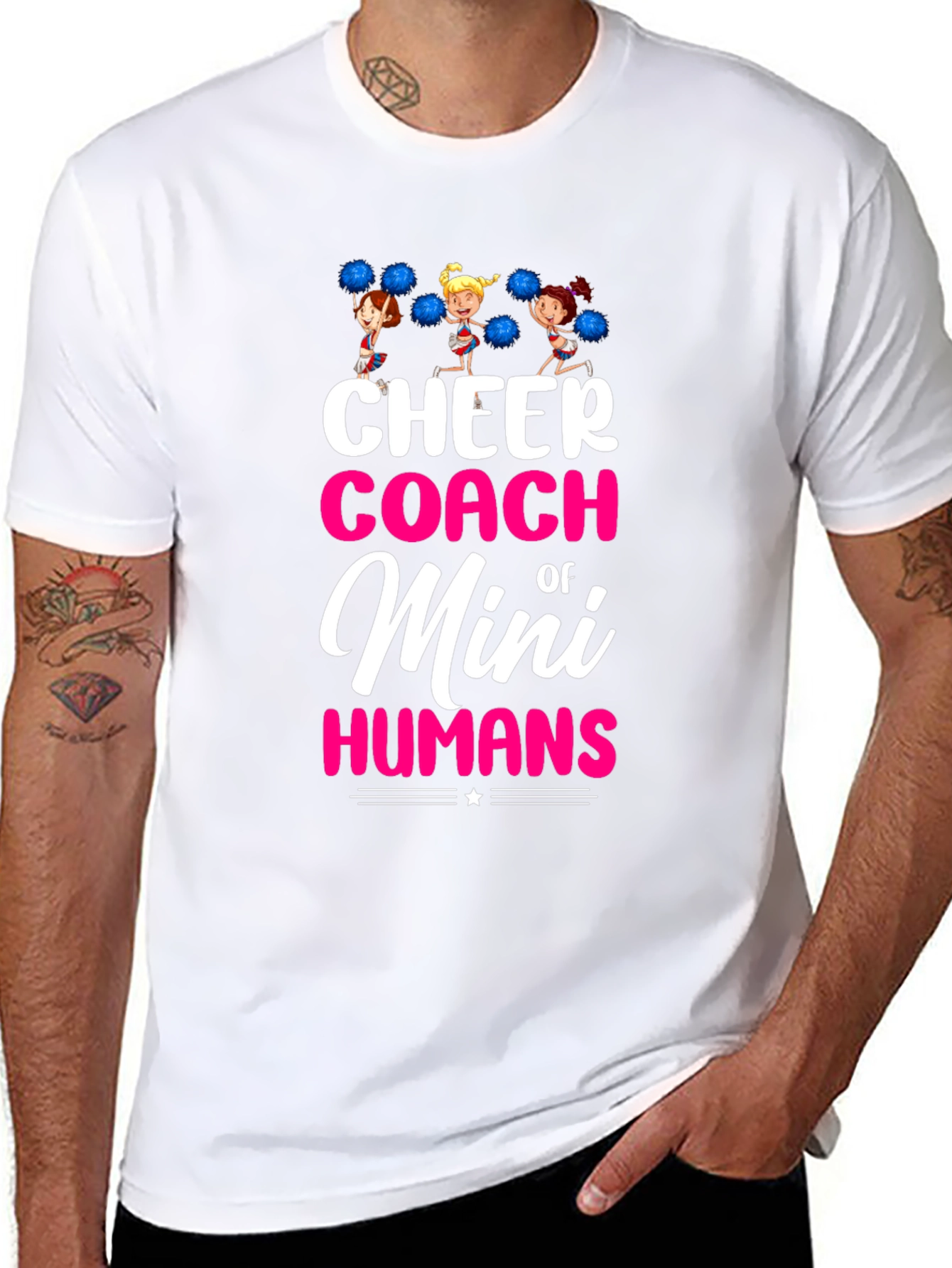 Cheer Coach of Mini Humans T-Shirt