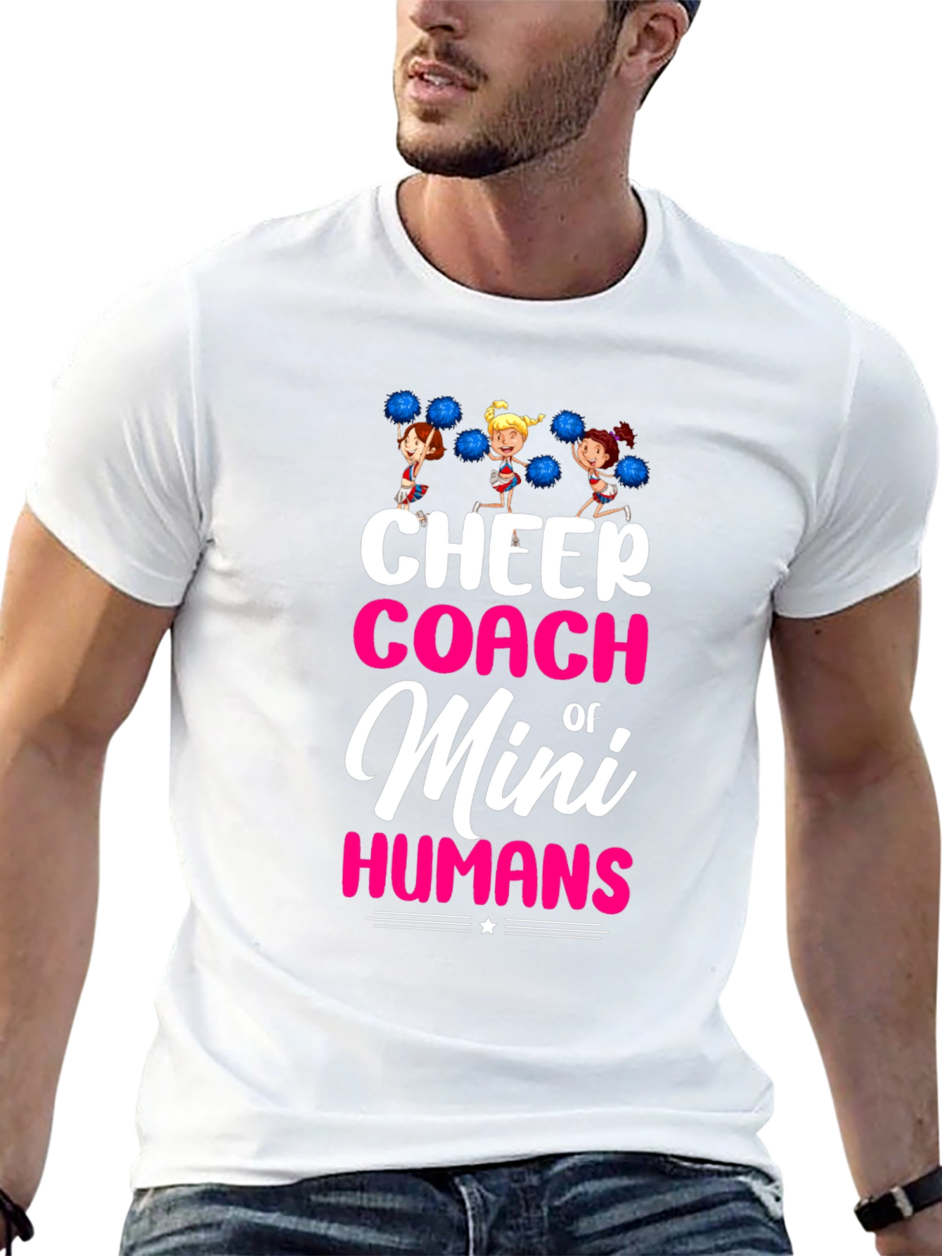 Cheer Coach of Mini Humans T-Shirt