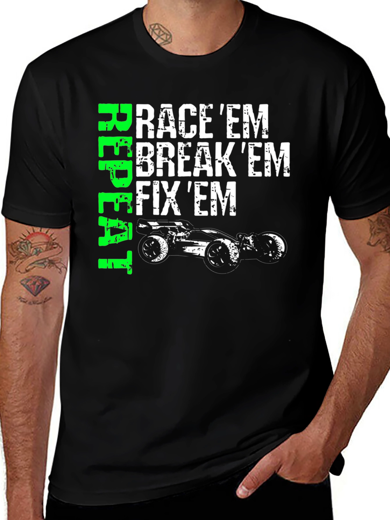 Race Em Break Em Fix Em T-Shirt