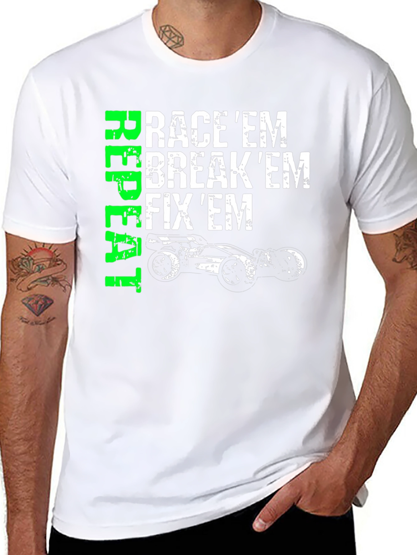 Race Em Break Em Fix Em T-Shirt