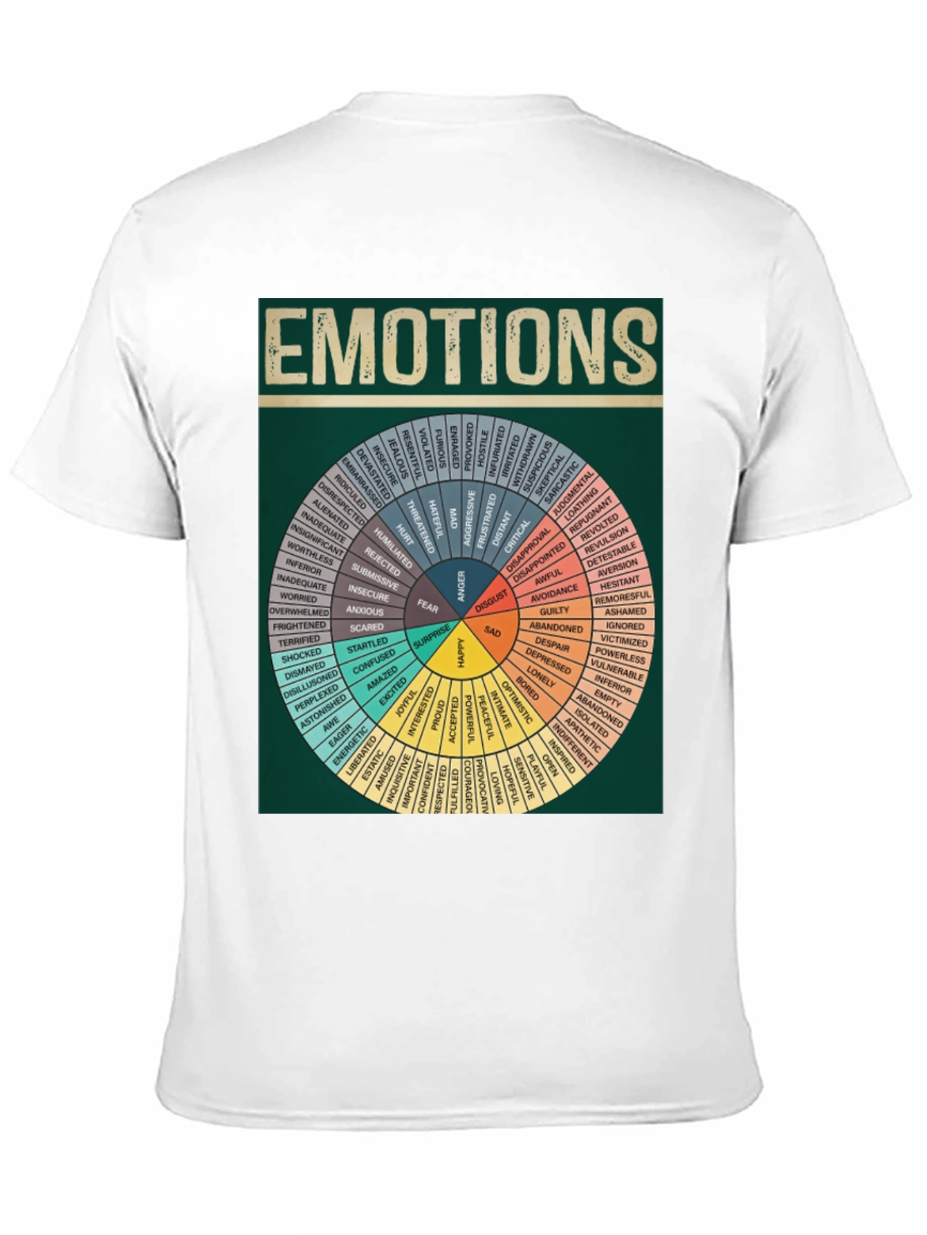Emotions Wheel Graphic T-Shirt