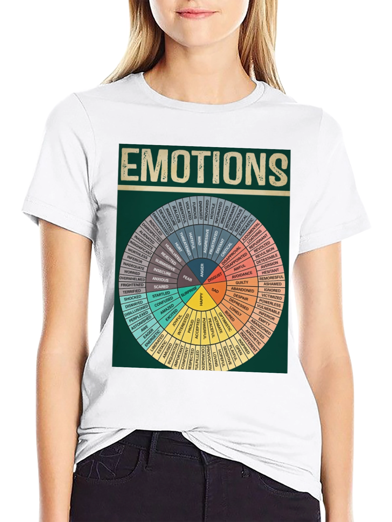 Emotions Wheel Graphic T-Shirt