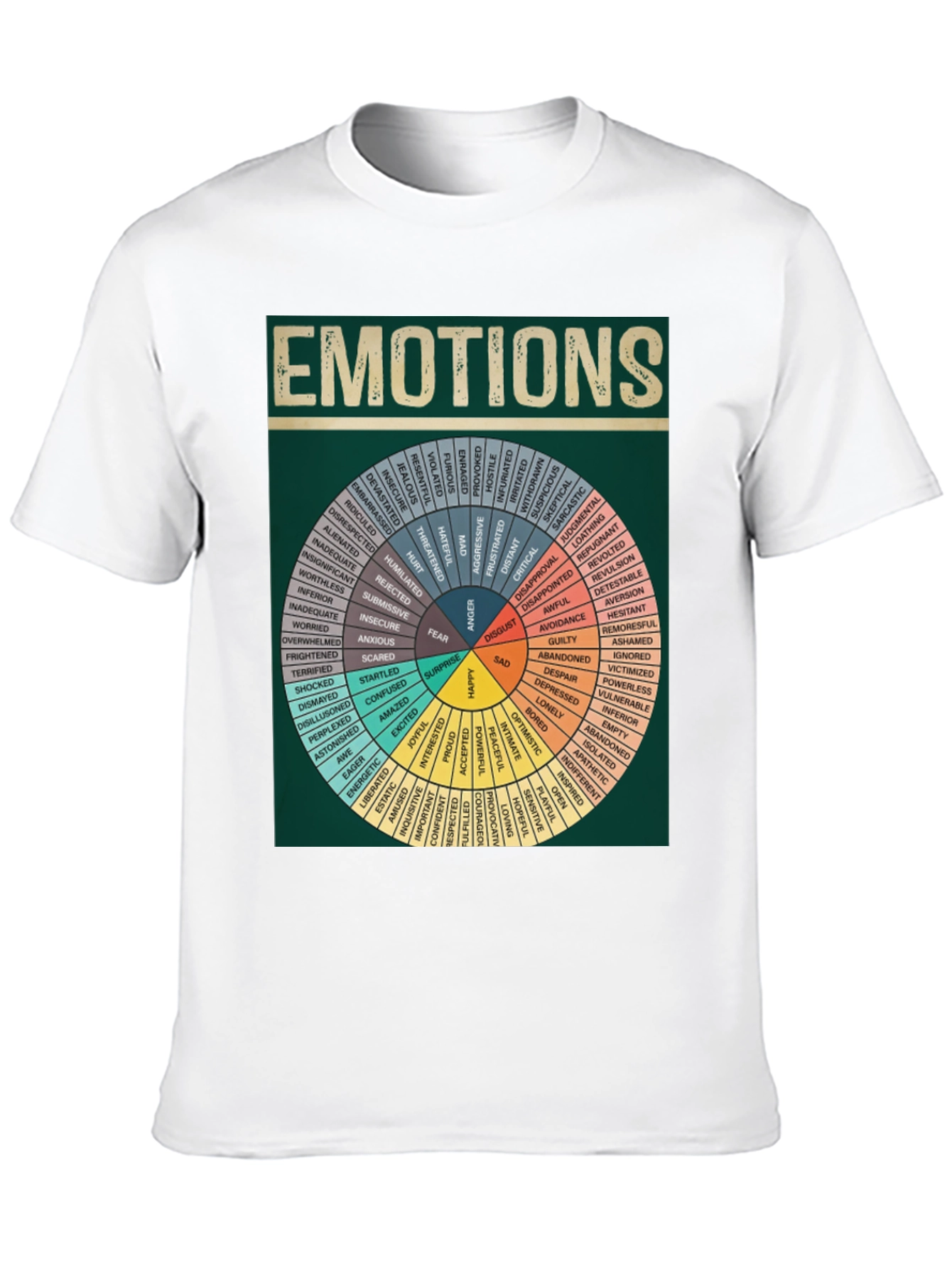 Emotions Wheel Graphic T-Shirt