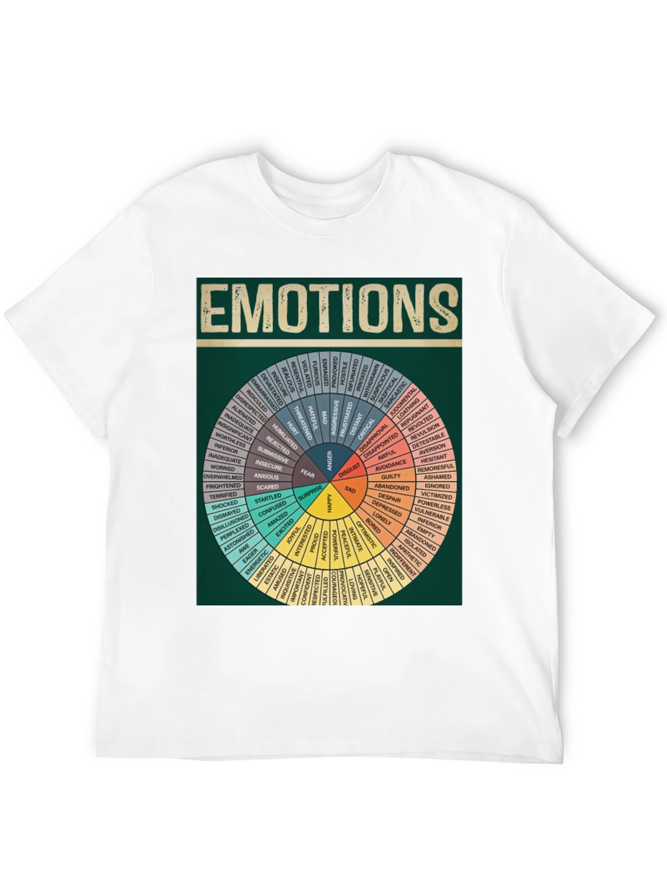 Emotions Wheel Graphic T-Shirt