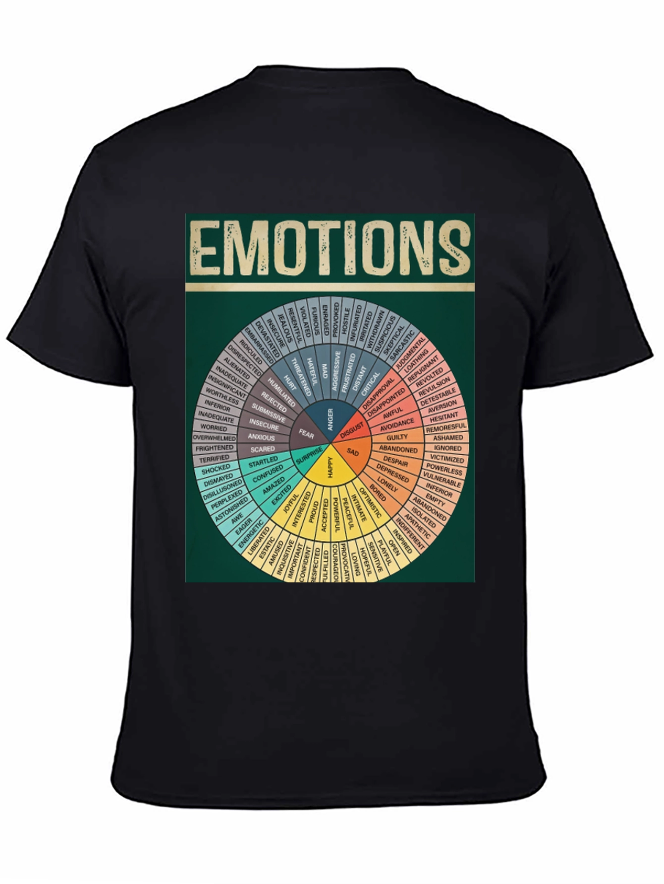 Emotions Wheel Graphic T-Shirt