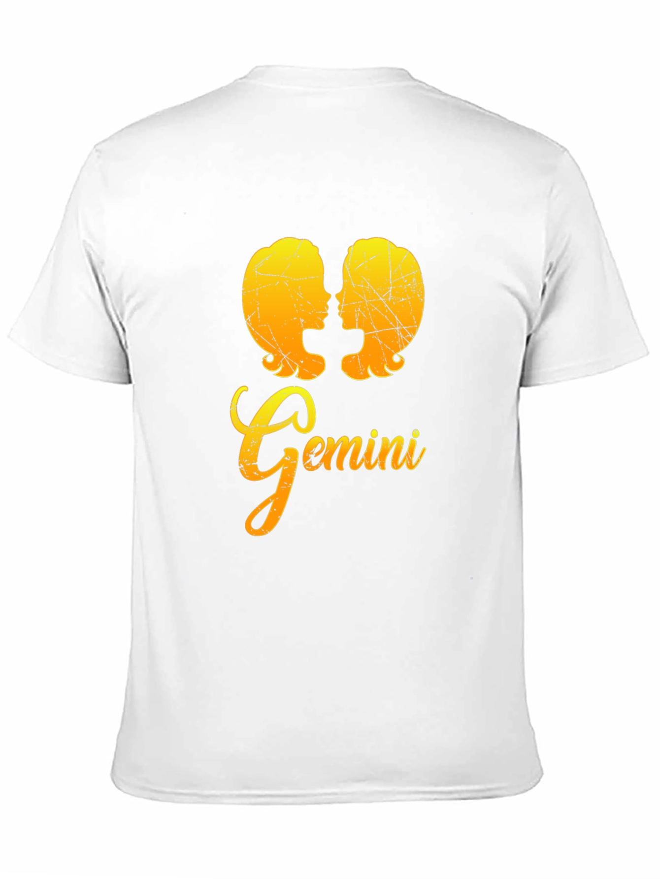 Gemini Zodiac Sign Black T-Shirt