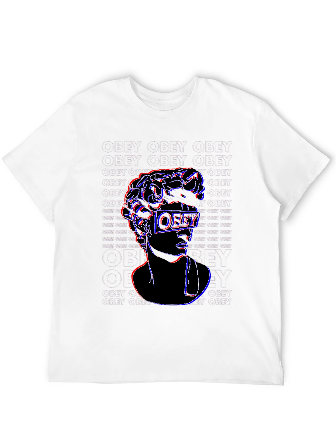 Obey Glitch Graphic Tee - Black Cotton T-Shirt