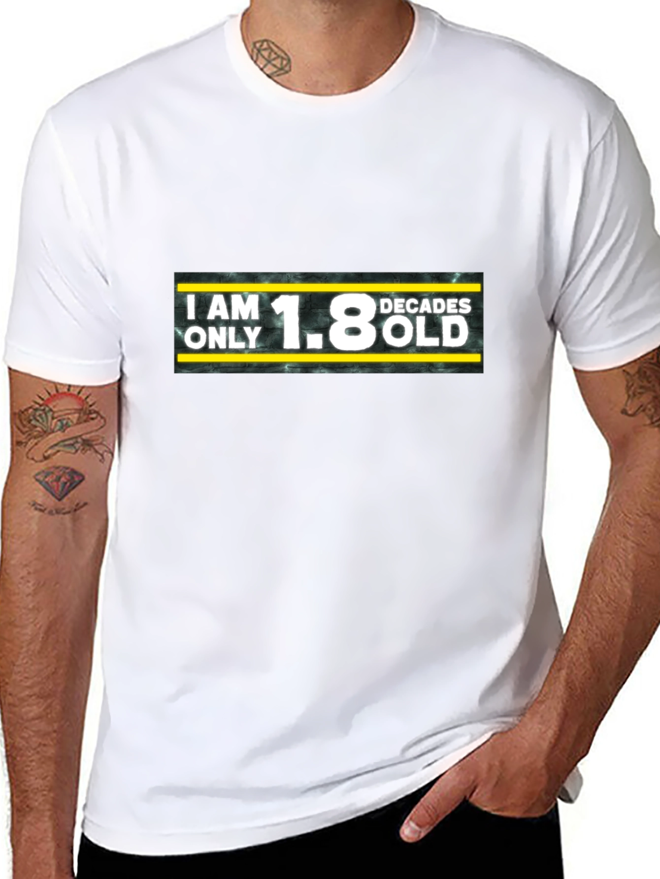 Funny 1.8 Decades Old Graphic Tee