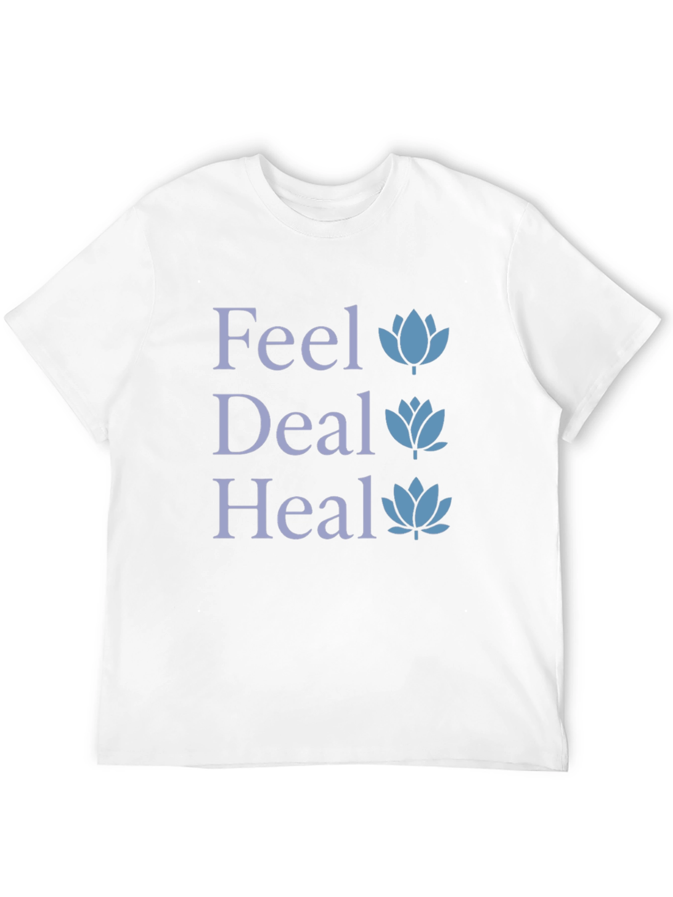 Feel Deal Heal Lotus Graphic T-Shirt