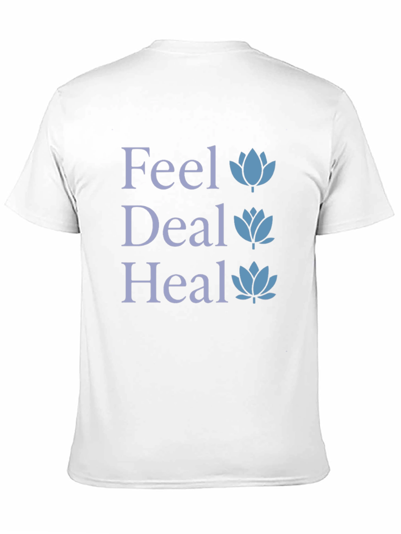 Feel Deal Heal Lotus Graphic T-Shirt