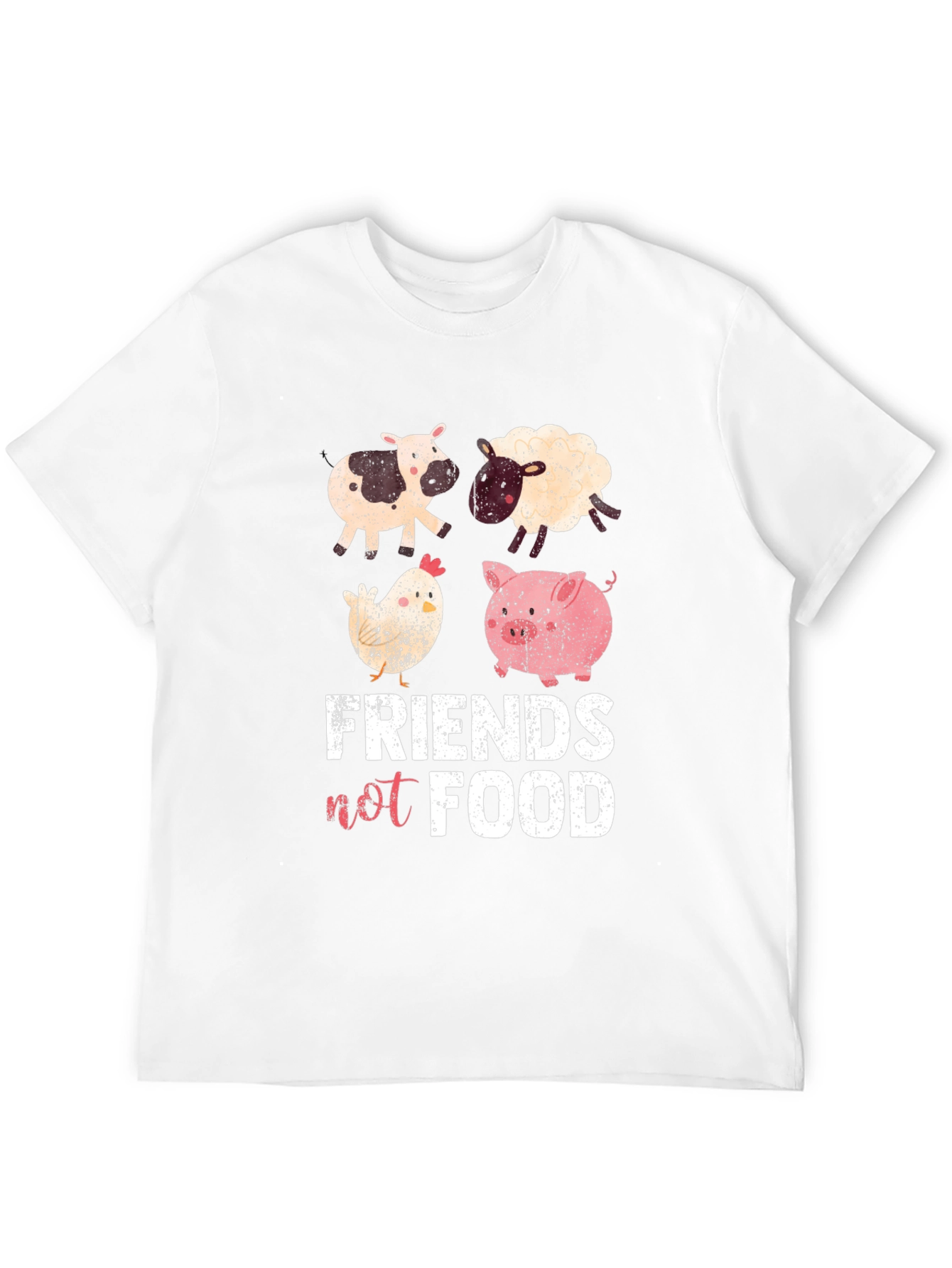 Vegan Friends Not Food Graphic Tee
