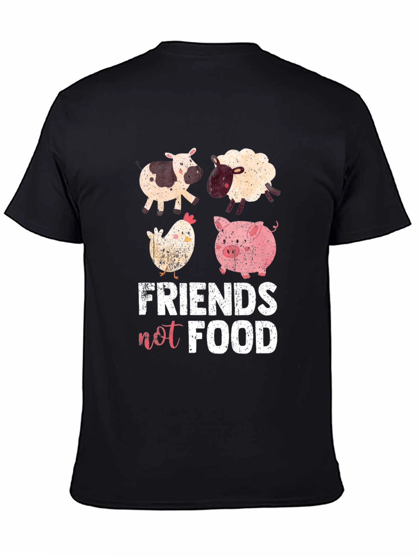 Vegan Friends Not Food Graphic Tee