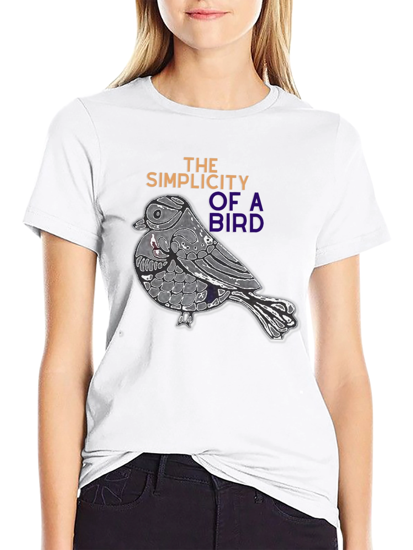Bird Simplicity Graphic Tee - Stylish Casual Wear
