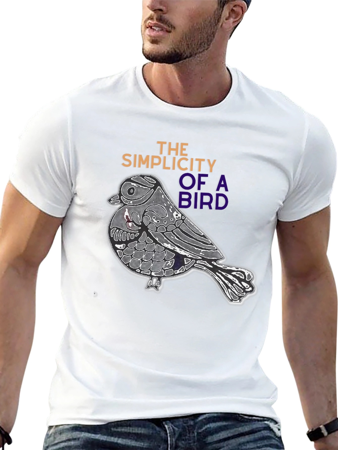 Bird Simplicity Graphic Tee - Stylish Casual Wear