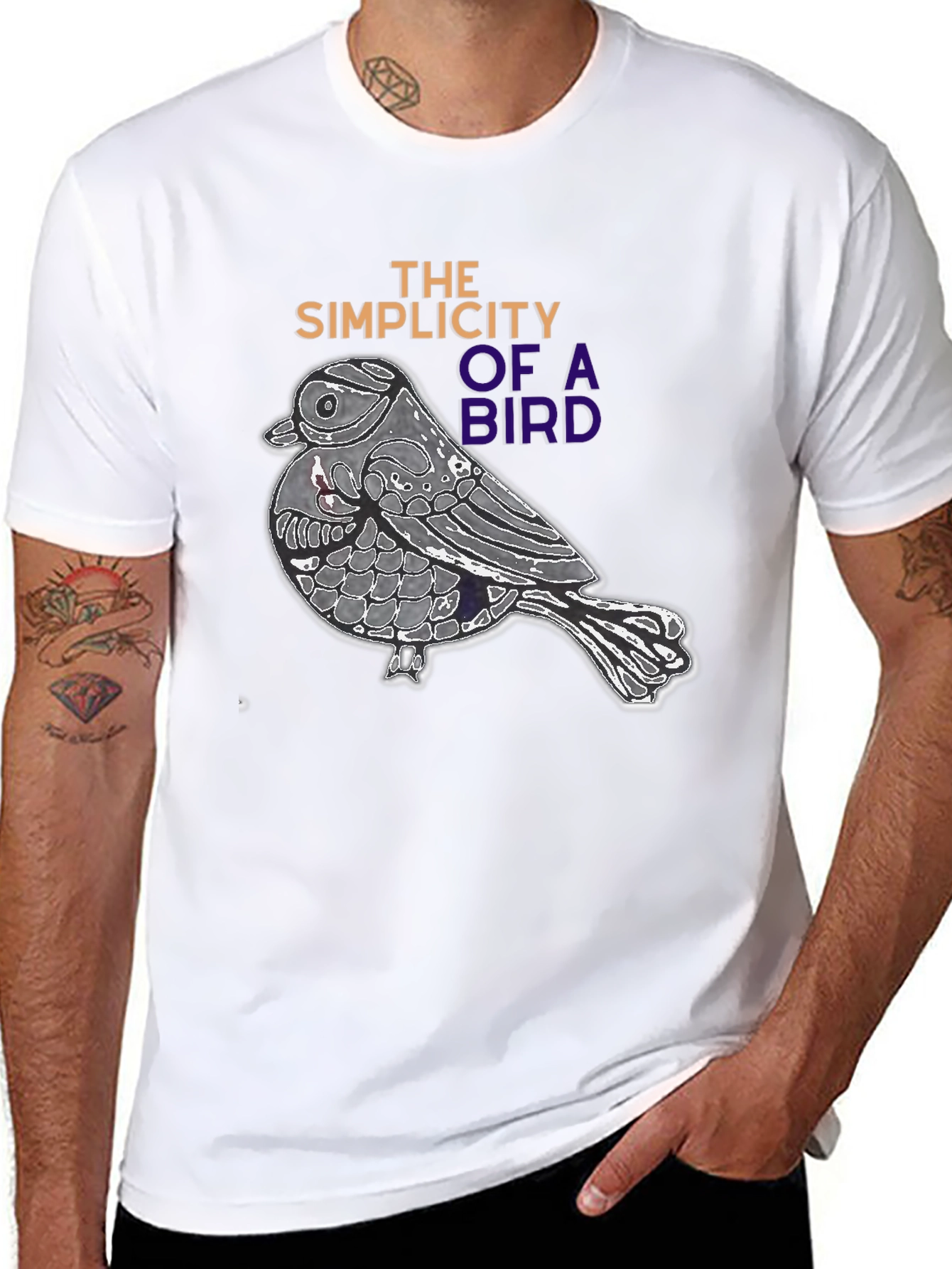 Bird Simplicity Graphic Tee - Stylish Casual Wear