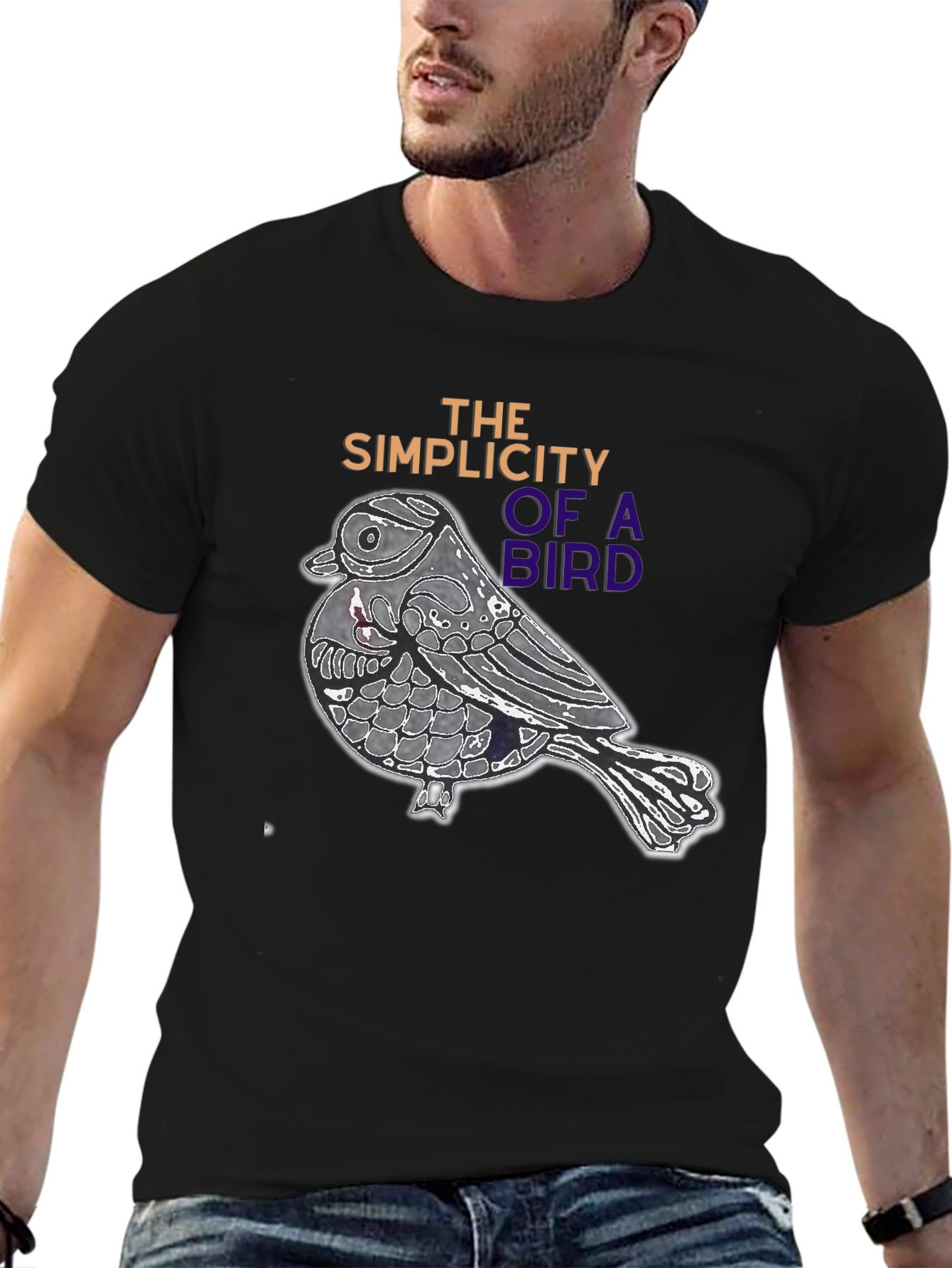 Bird Simplicity Graphic Tee - Stylish Casual Wear