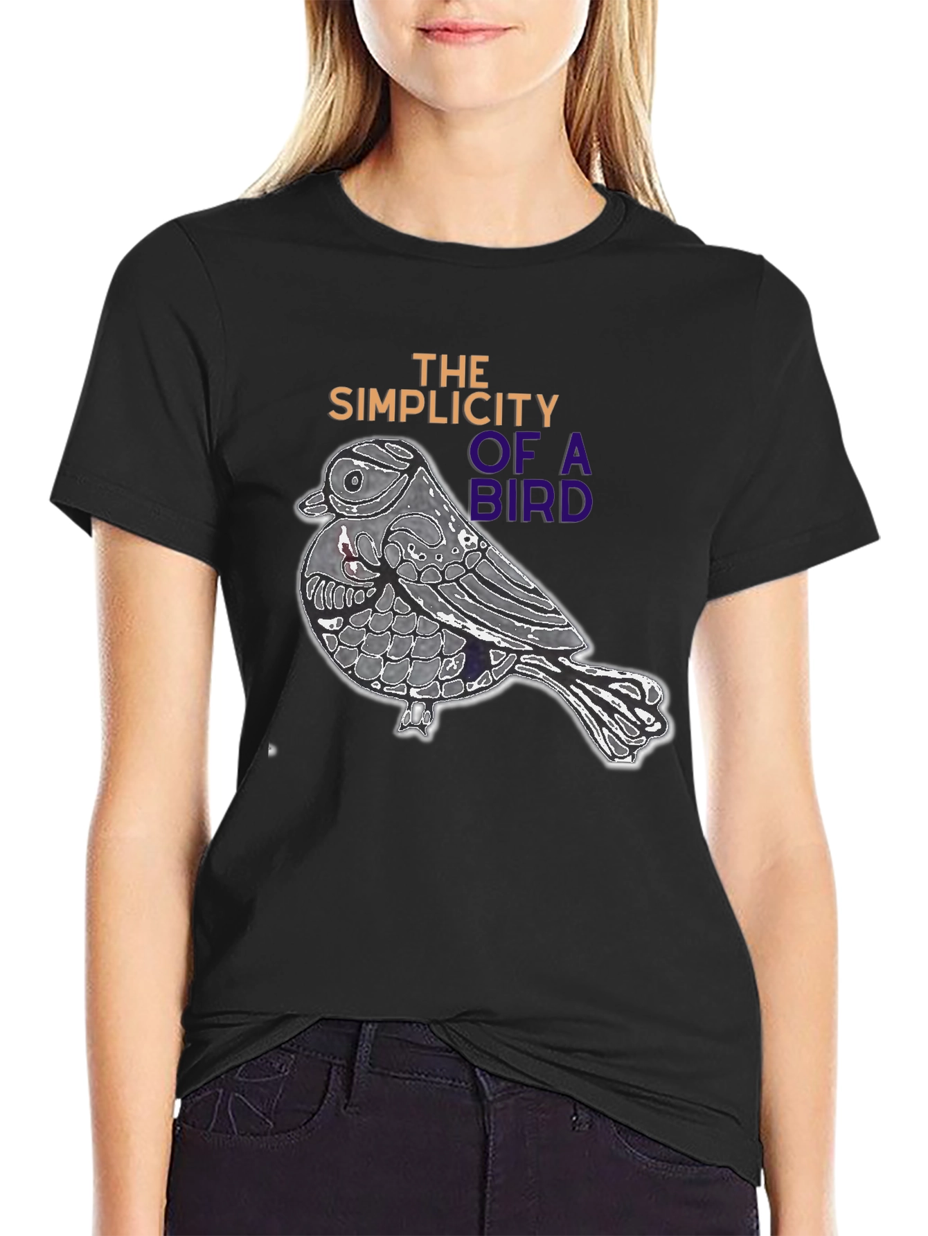 Bird Simplicity Graphic Tee - Stylish Casual Wear