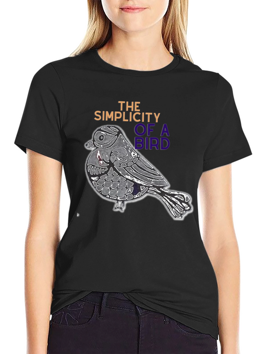 Bird Simplicity Graphic Tee - Stylish Casual Wear