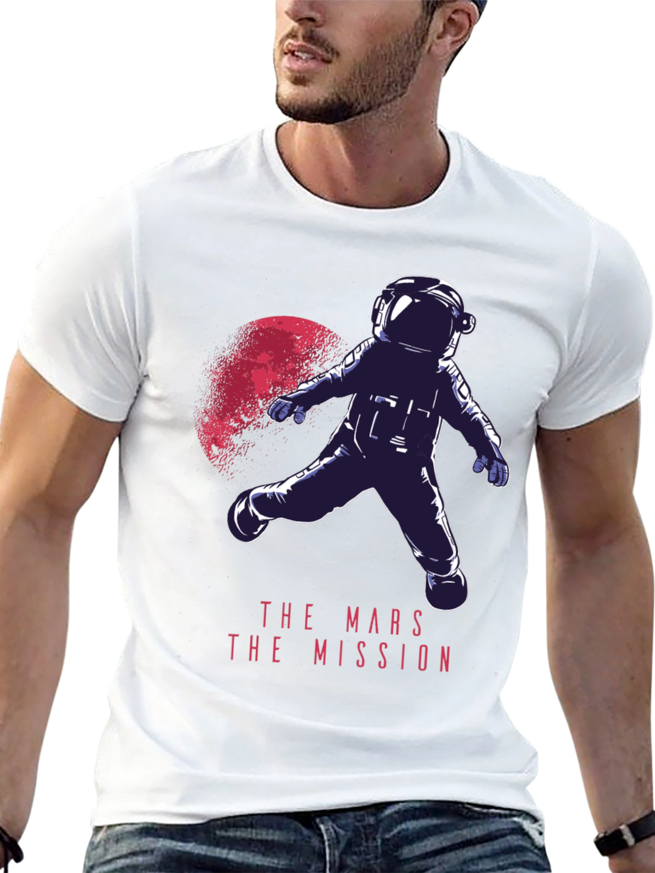 Mars Mission Graphic Tee - Space Adventure T-Shirt