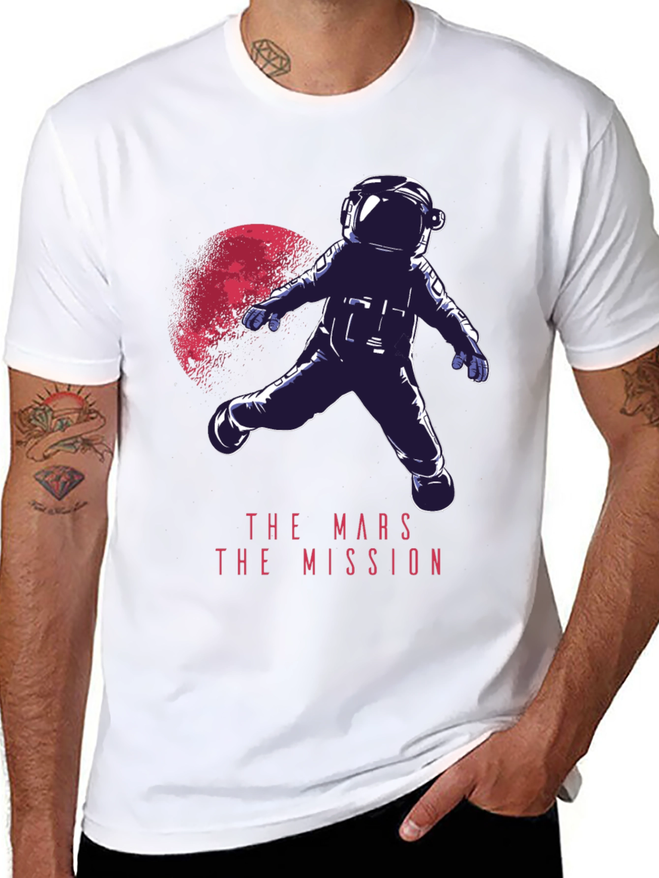 Mars Mission Graphic Tee - Space Adventure T-Shirt