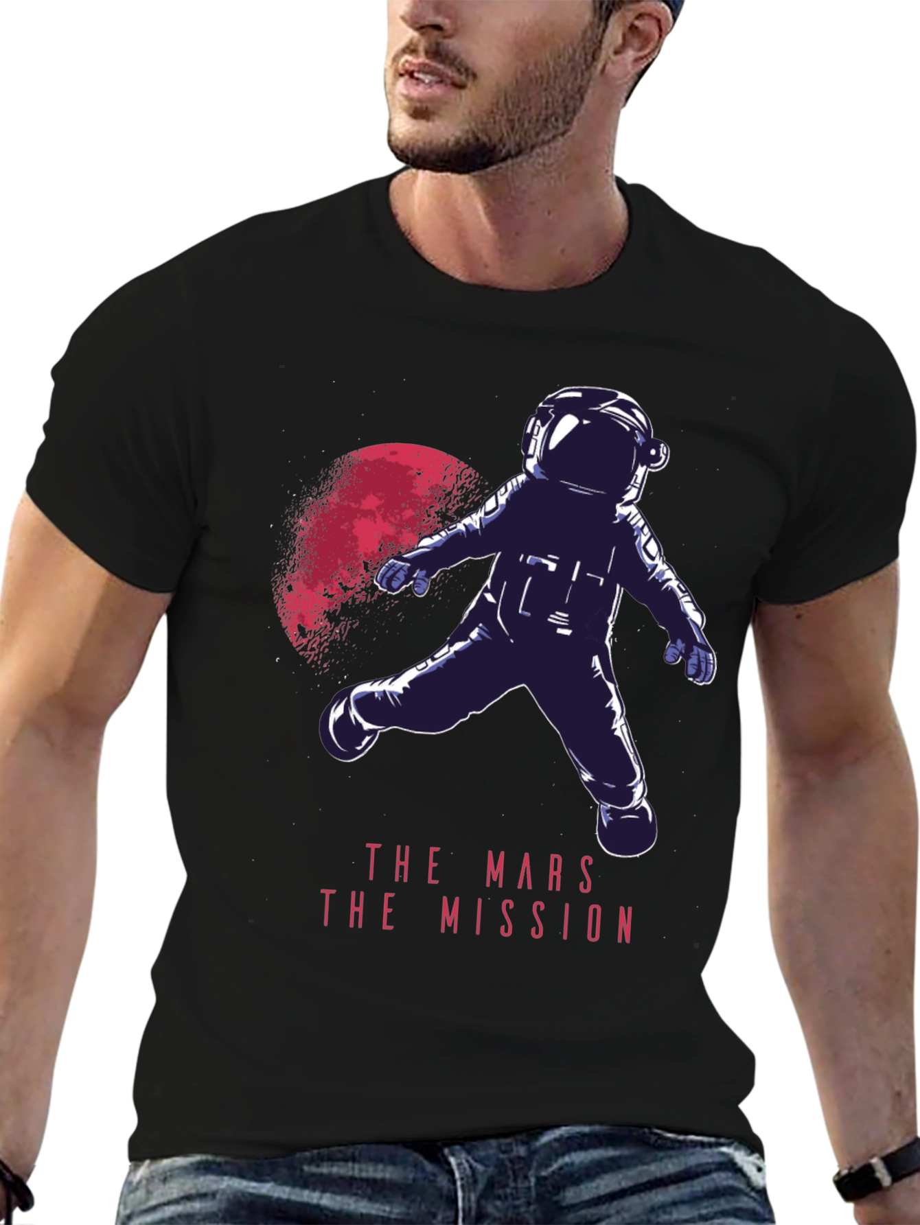 Mars Mission Graphic Tee - Space Adventure T-Shirt