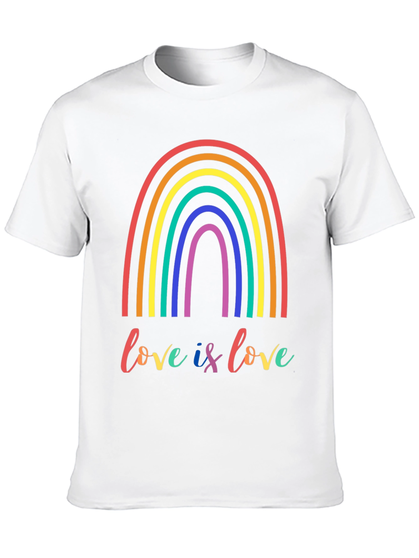 Love is Love LGBTQ+ Rainbow Graphic Tee