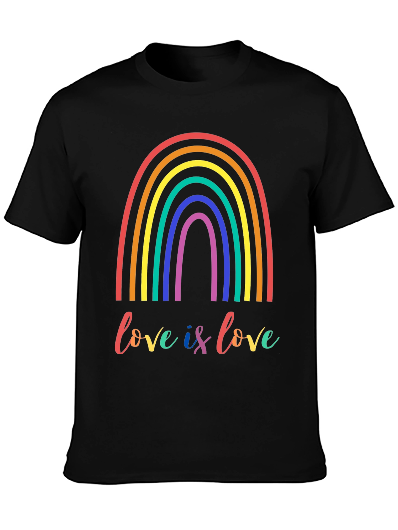 Love is Love LGBTQ+ Rainbow Graphic Tee