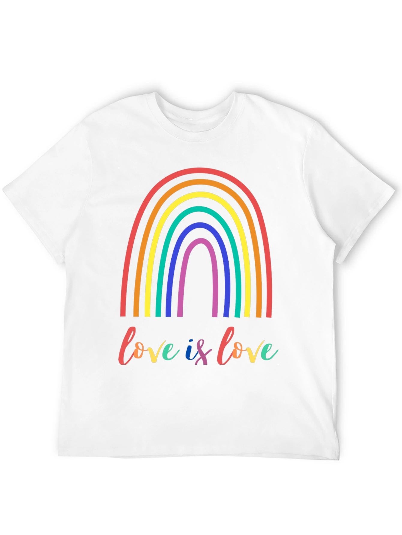 Love is Love LGBTQ+ Rainbow Graphic Tee