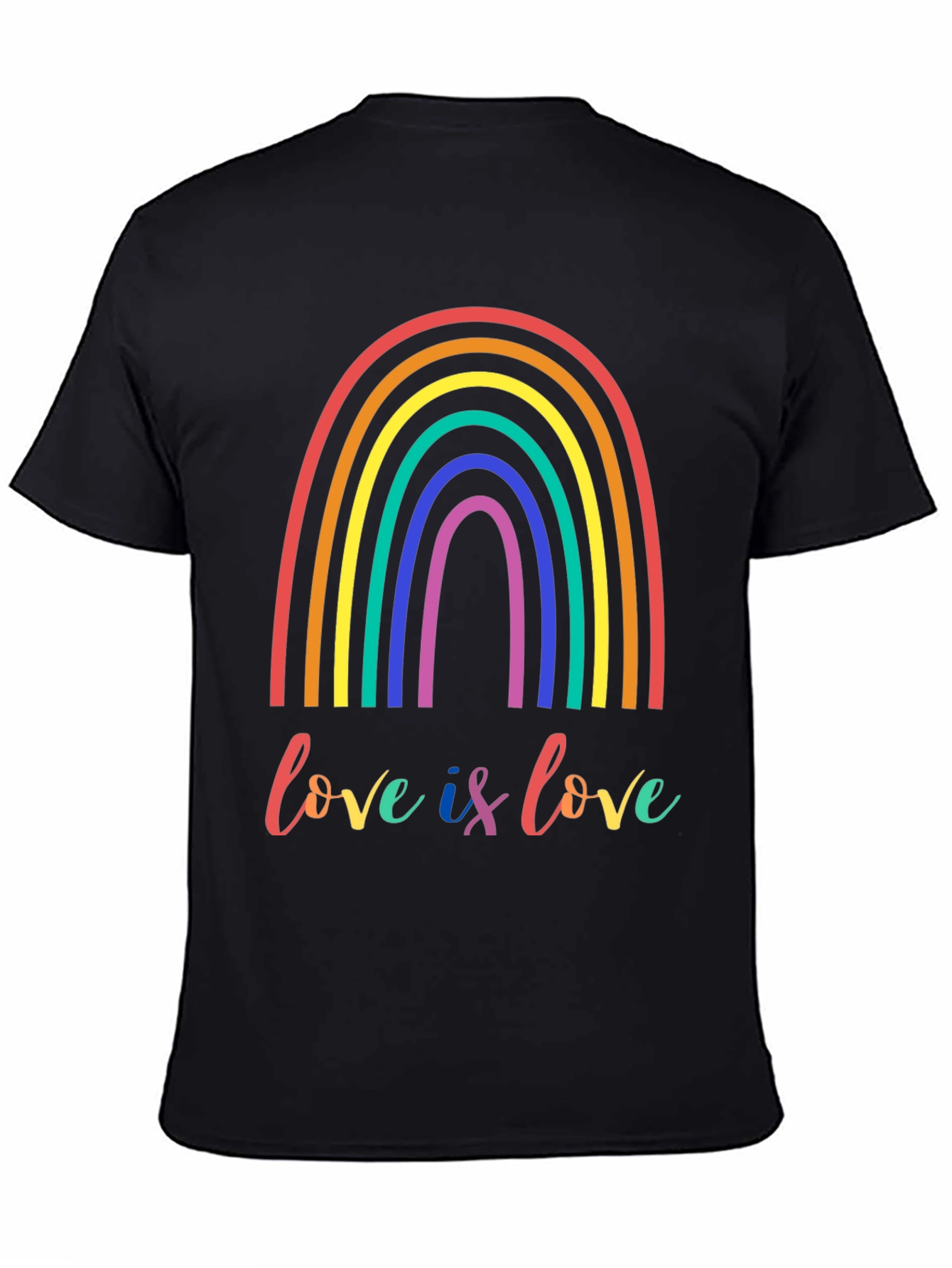 Love is Love LGBTQ+ Rainbow Graphic Tee