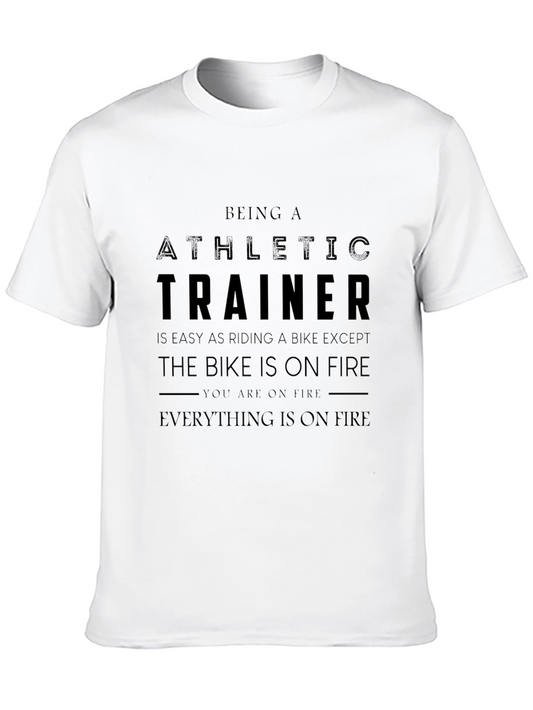 Athletic Trainer On Fire T-Shirt