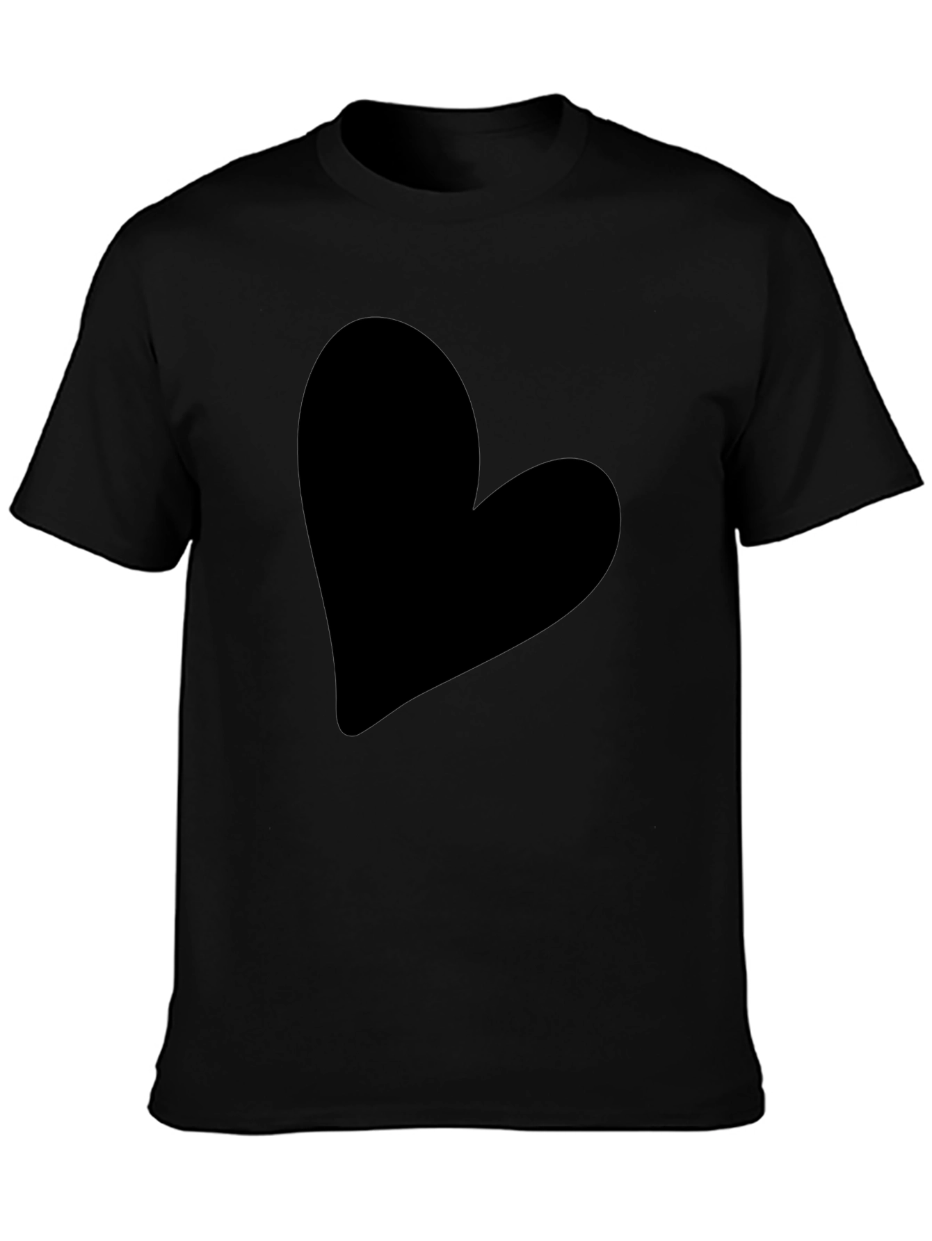 Heart Graphic Tee - Classic Black